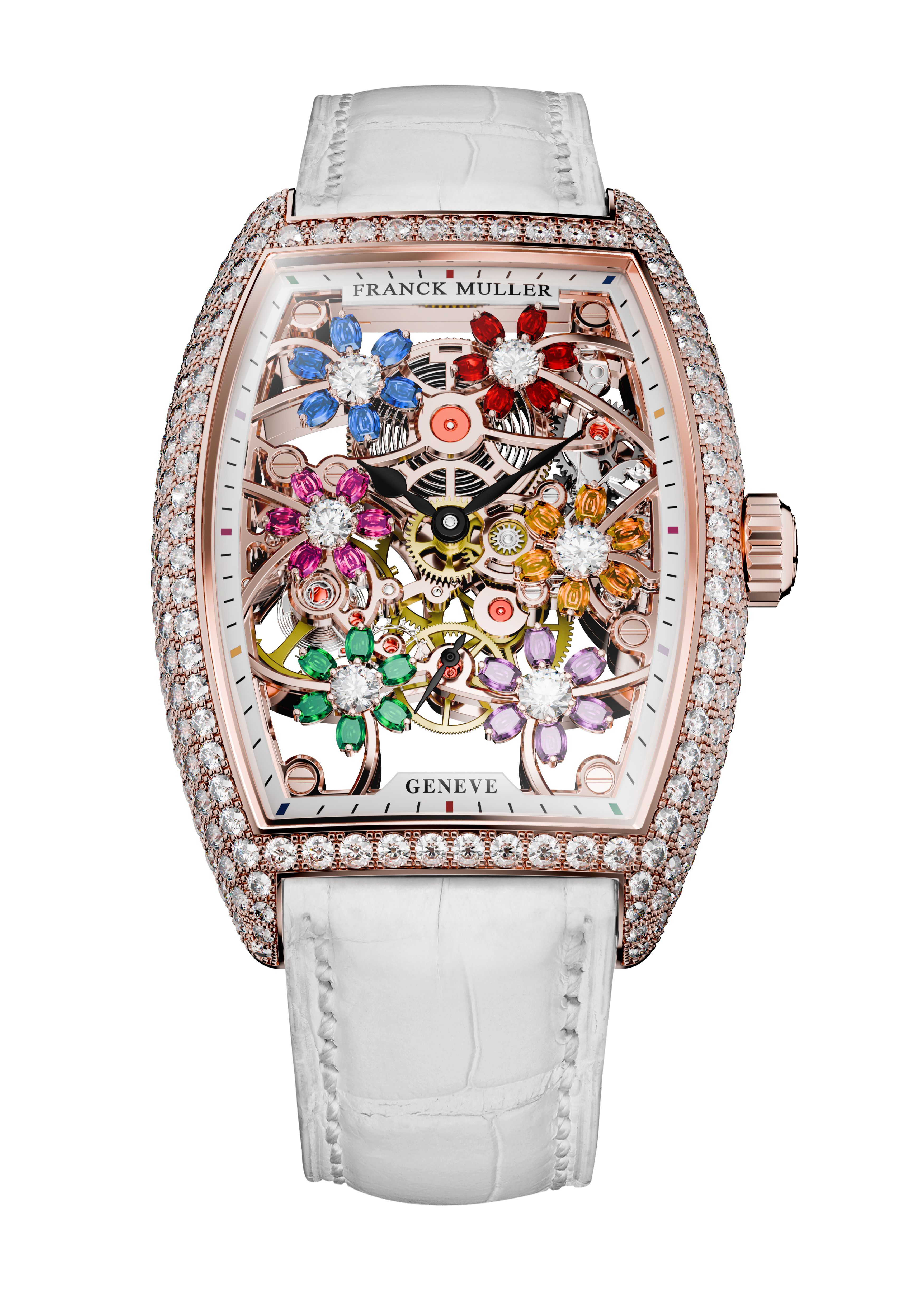 Franck Muller Cintrée Curvex Cut Flower Skeleton