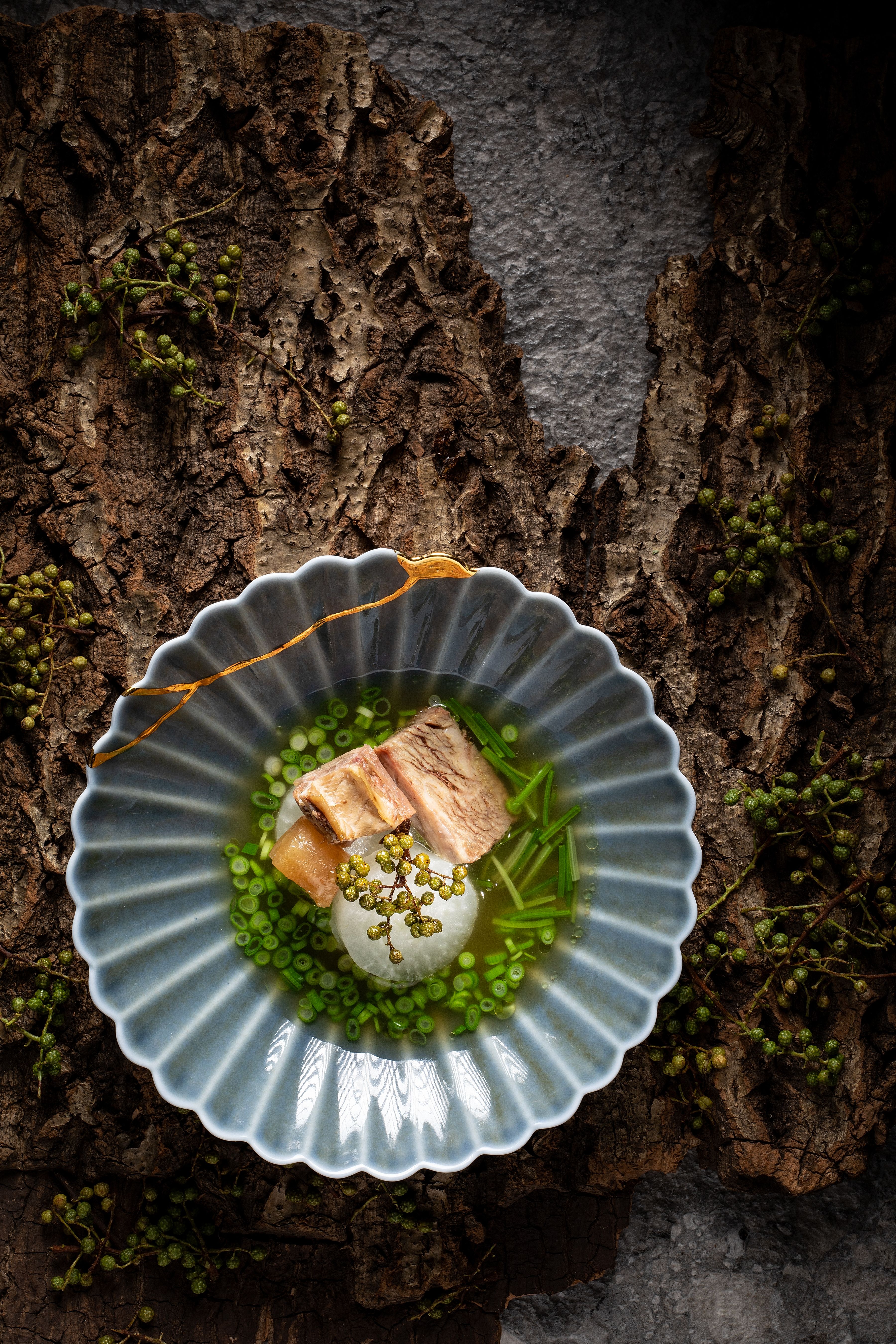 WING - Beef brisket, clear broth, Green Sichuan pepper