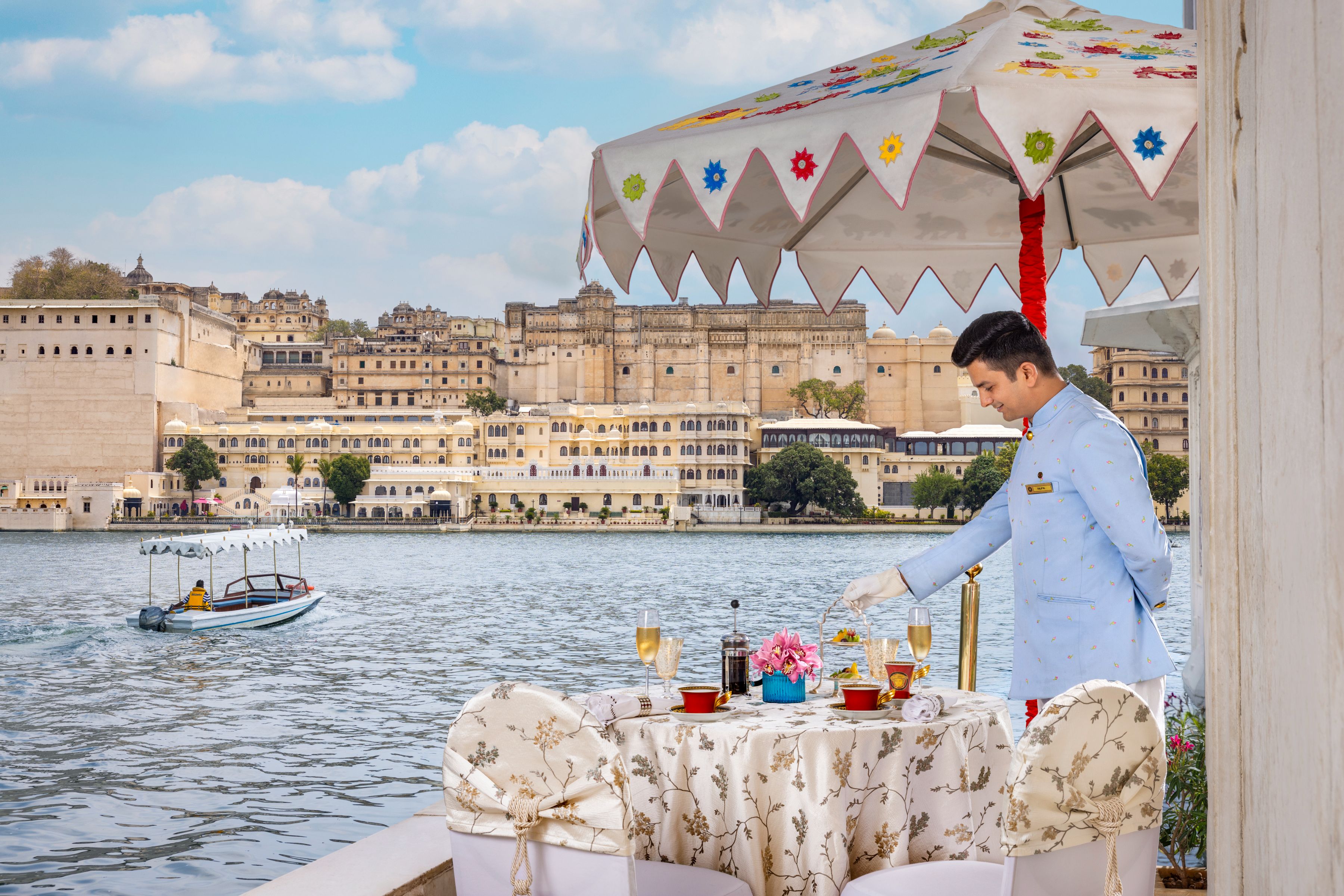 The Taj Lake Palace in Udaipur, India