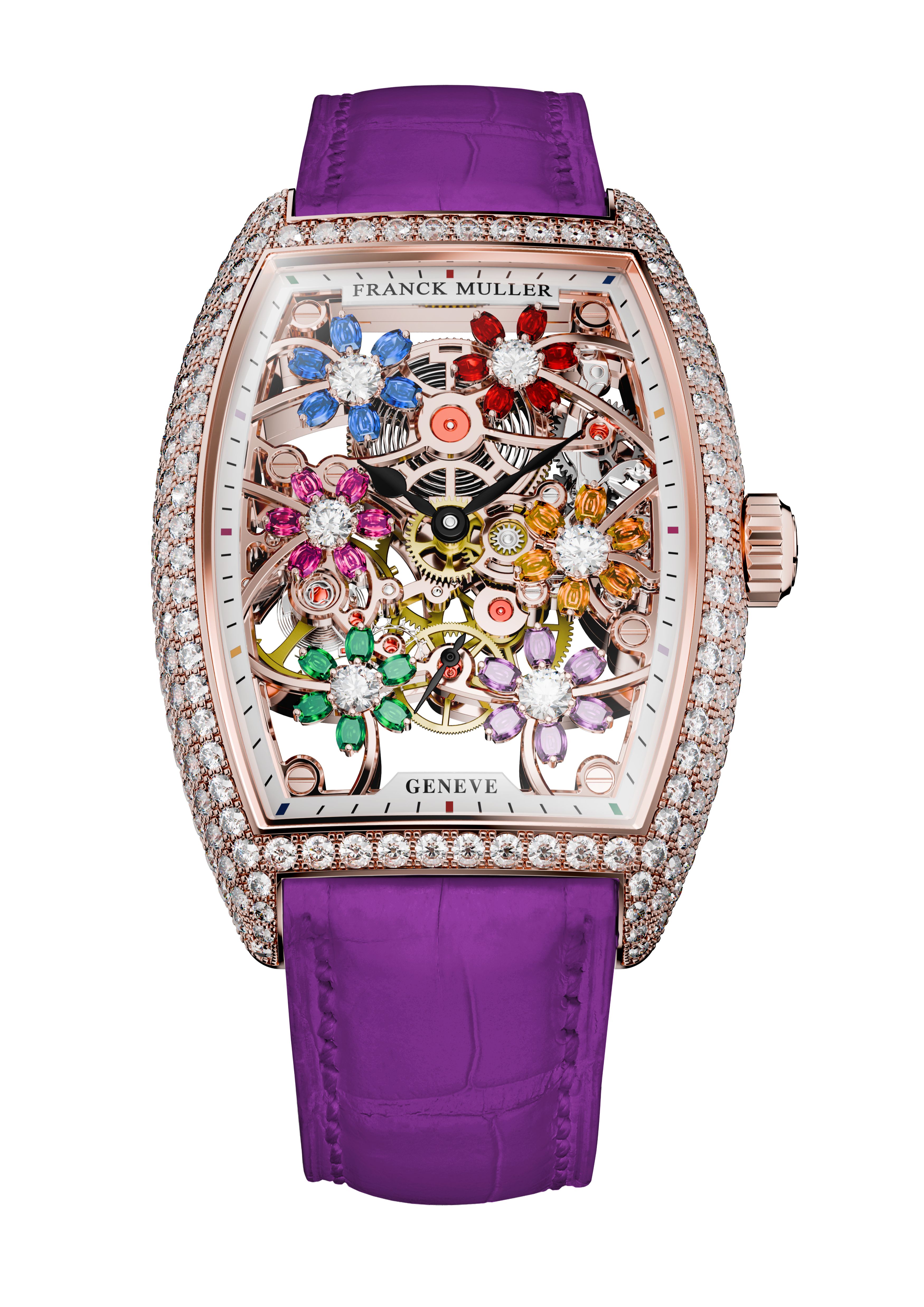 Franck Muller Cintrée Curvex Cut Flower Skeleton