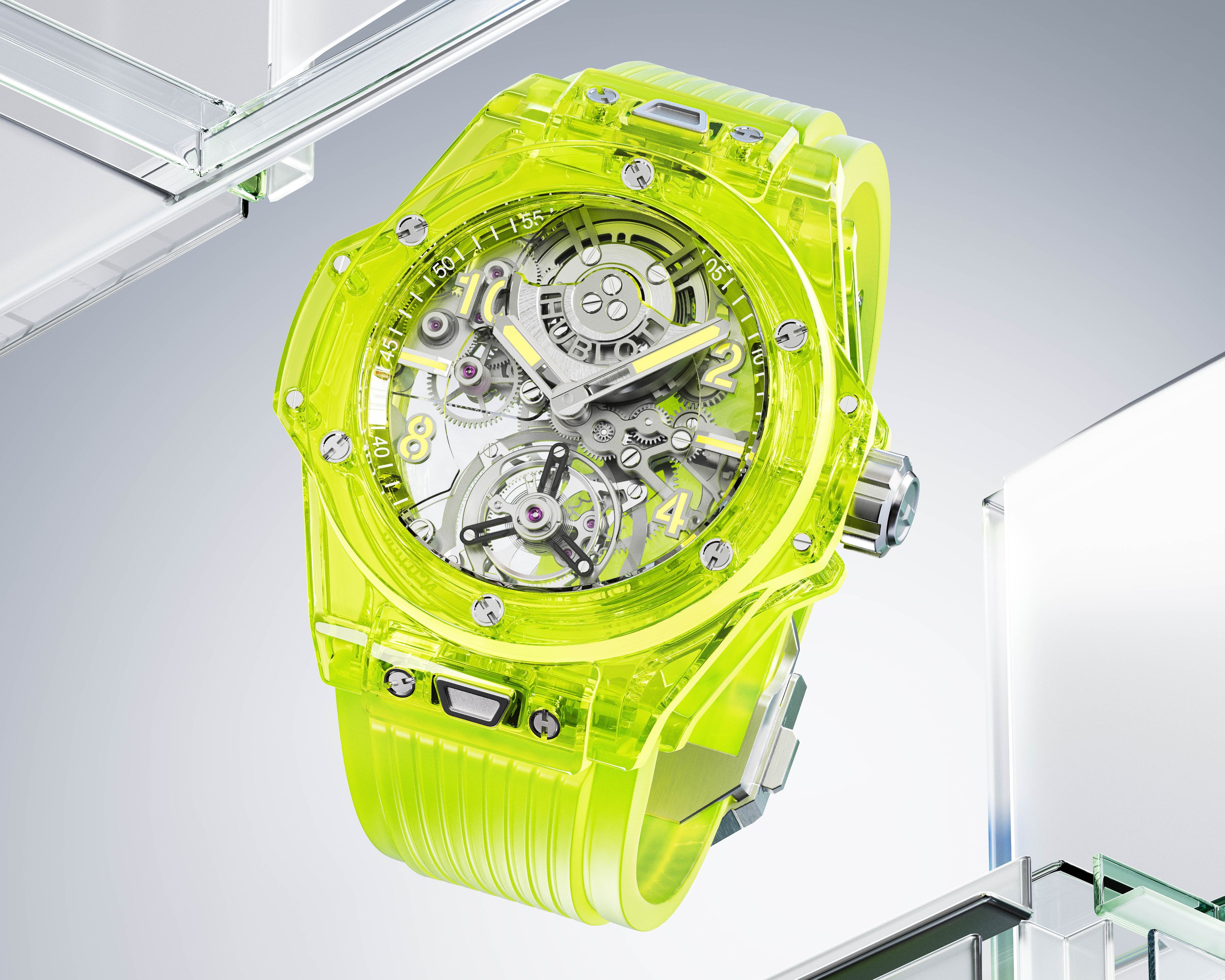 Hublot Big Bang Tourbillion Yellow Neon Saxem