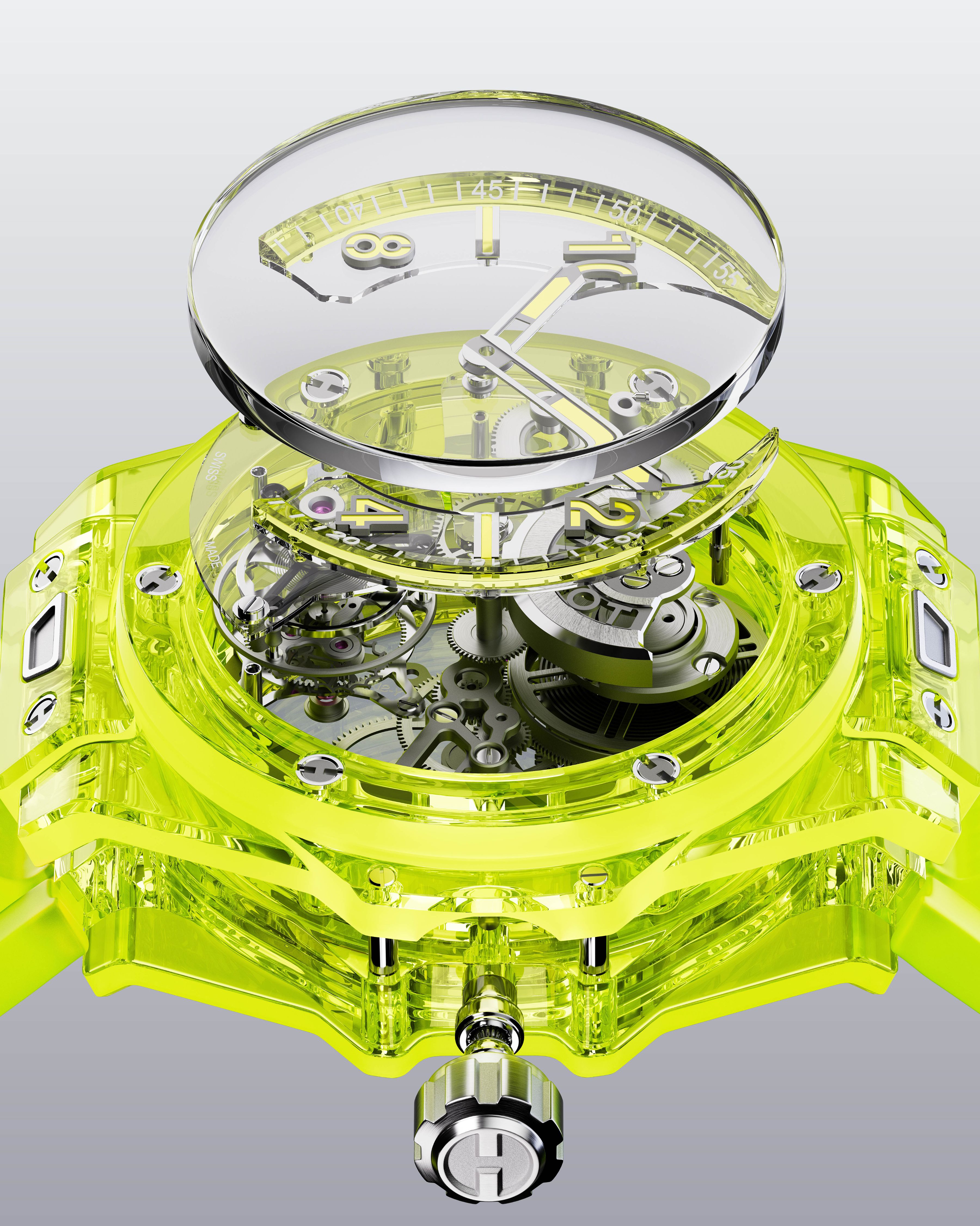 Hublot Big Bang Tourbillion Yellow Neon Saxem