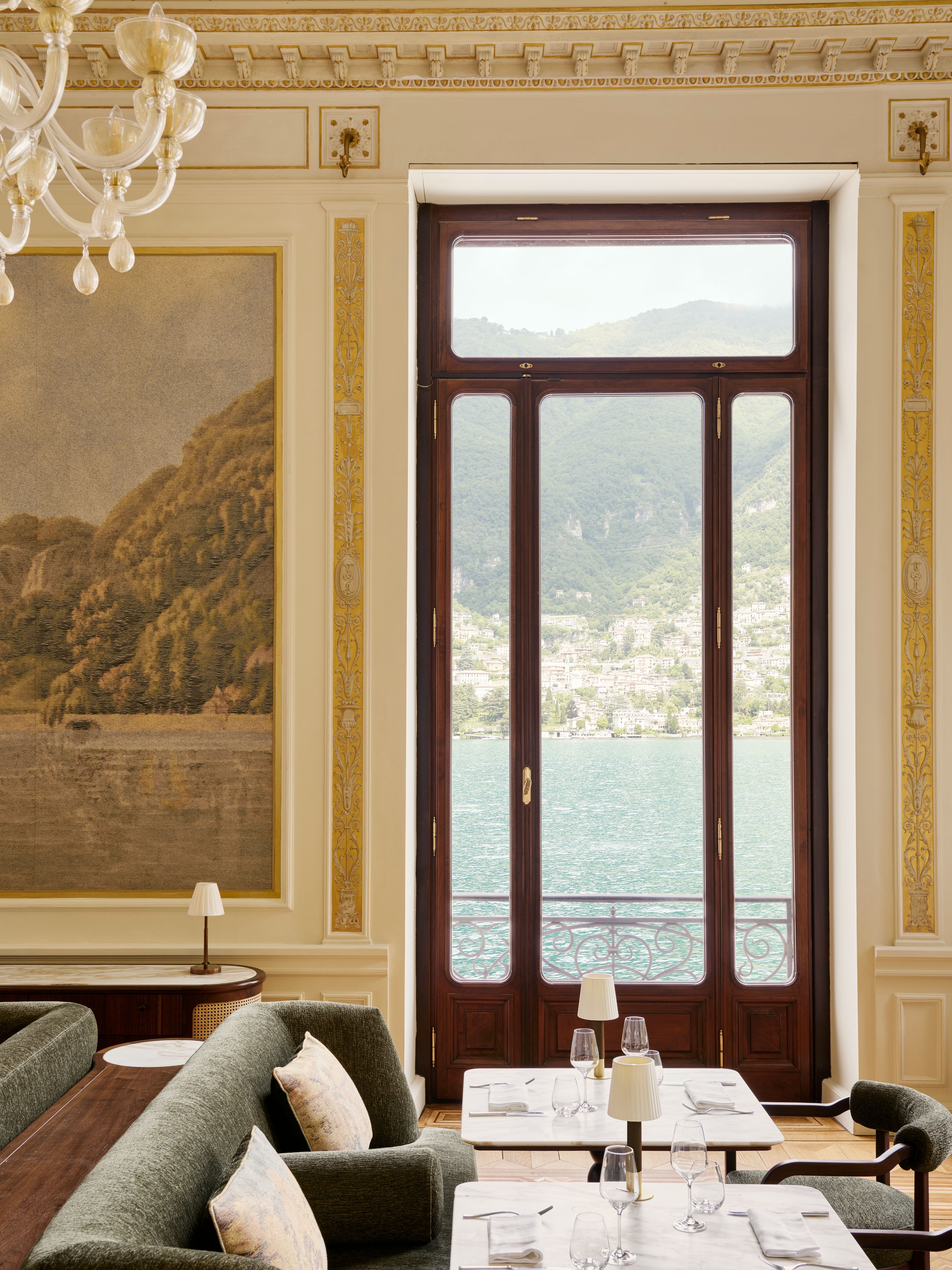 Herzog & de Meuron interiors - Villa Roccabruna Bar & Bistro, Blevio, Como, Italy