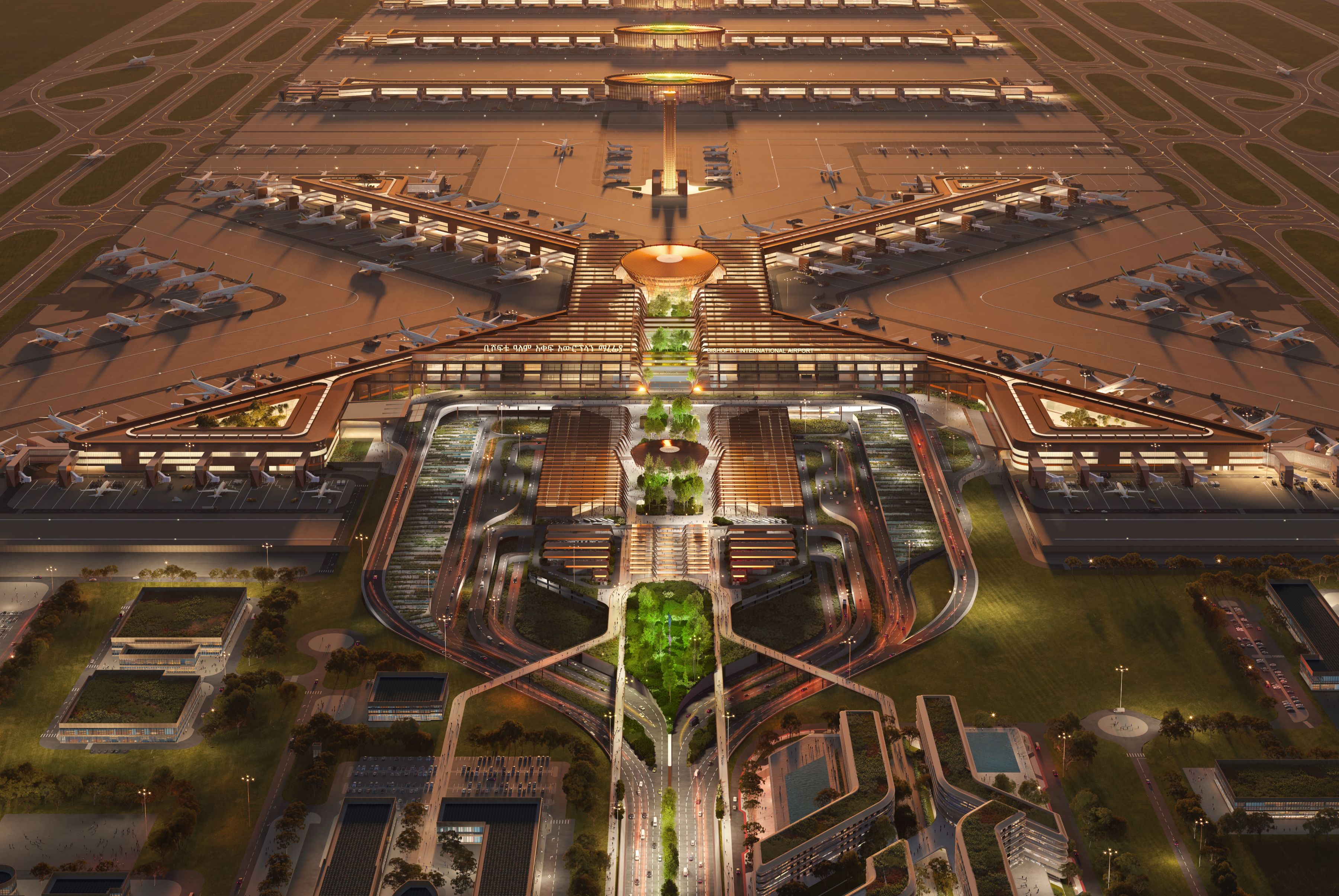 Zaha Hadid Architects Bishoftu International Airport