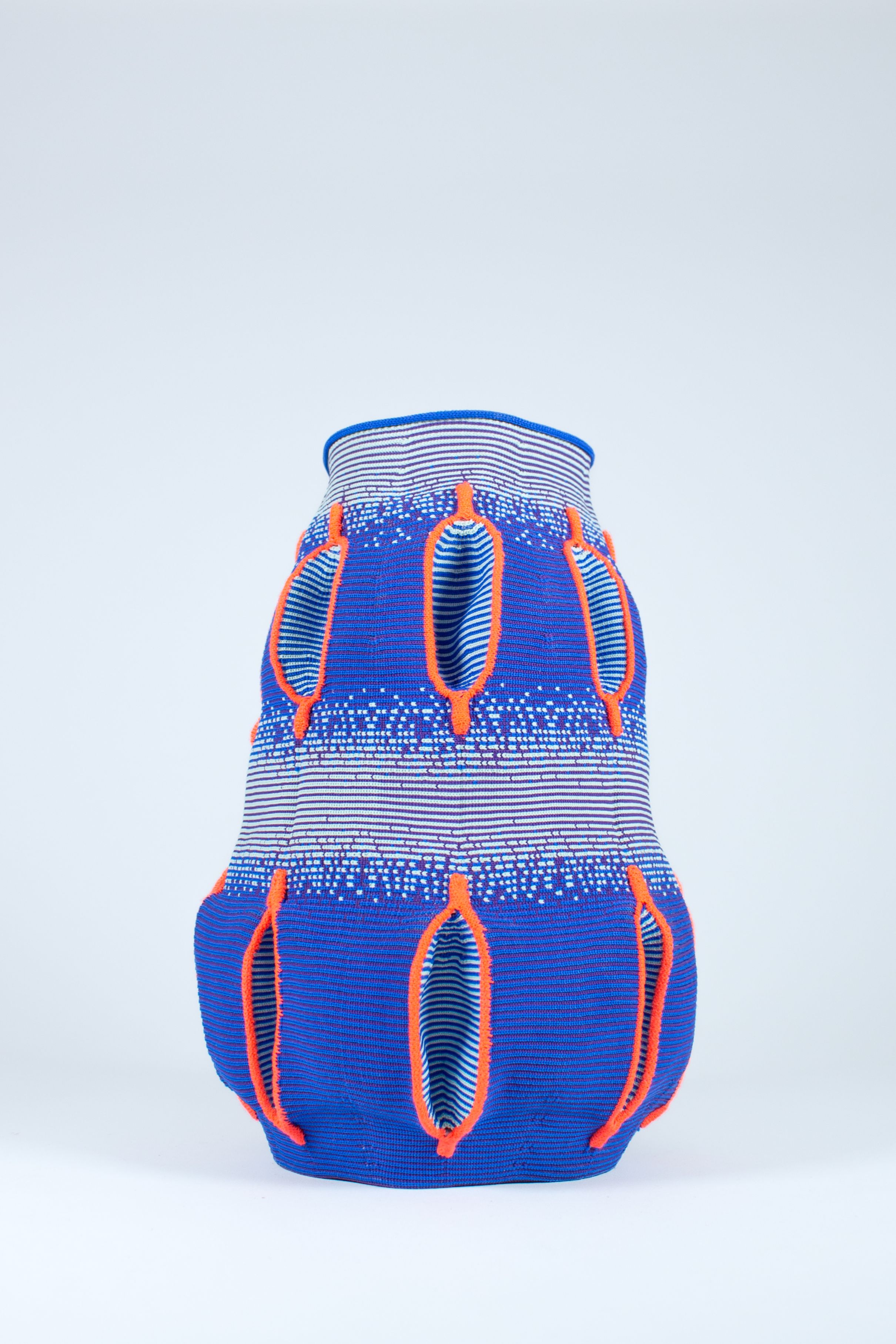 Textile Study — Simple shapes become a study in color, repetition and movement through Fleury-Dugy's exploration of knitted structures