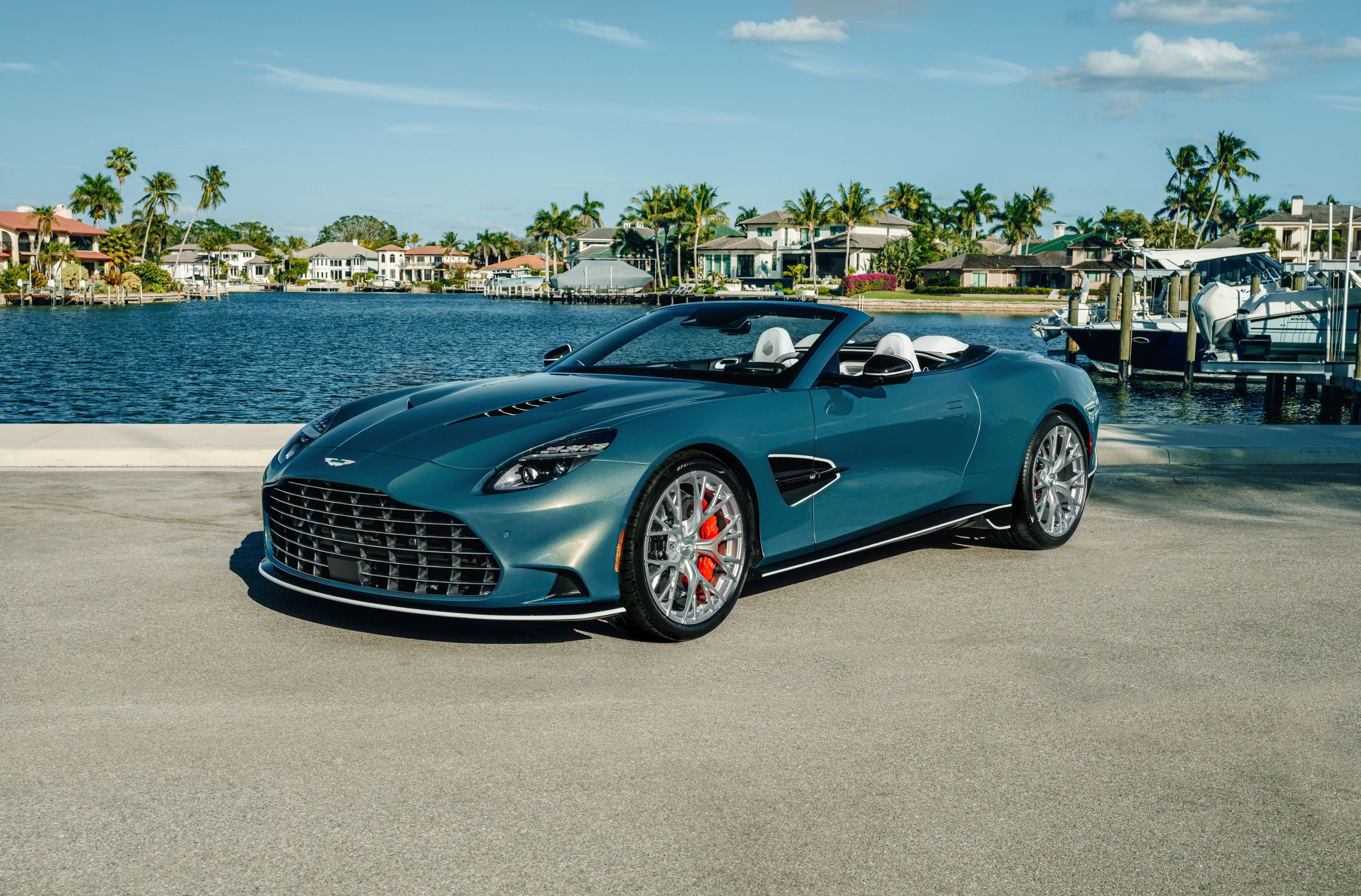 Aston Martin Wave Edition Vanquish Volante design features evoke water's rhythm, reflection, and tranquility in motion.