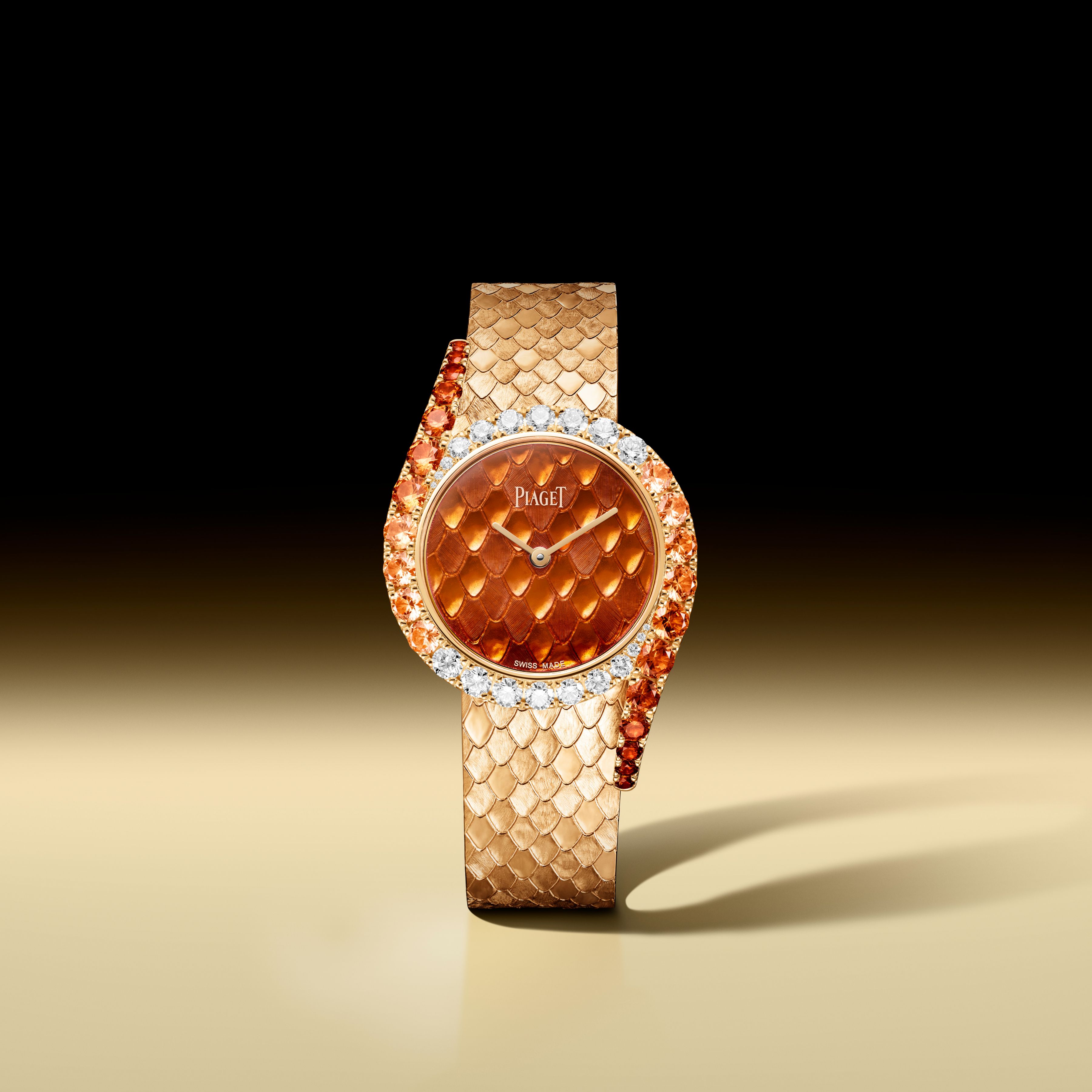 Piaget Limelight Gala Decor Palace bracelet cognac diamonds