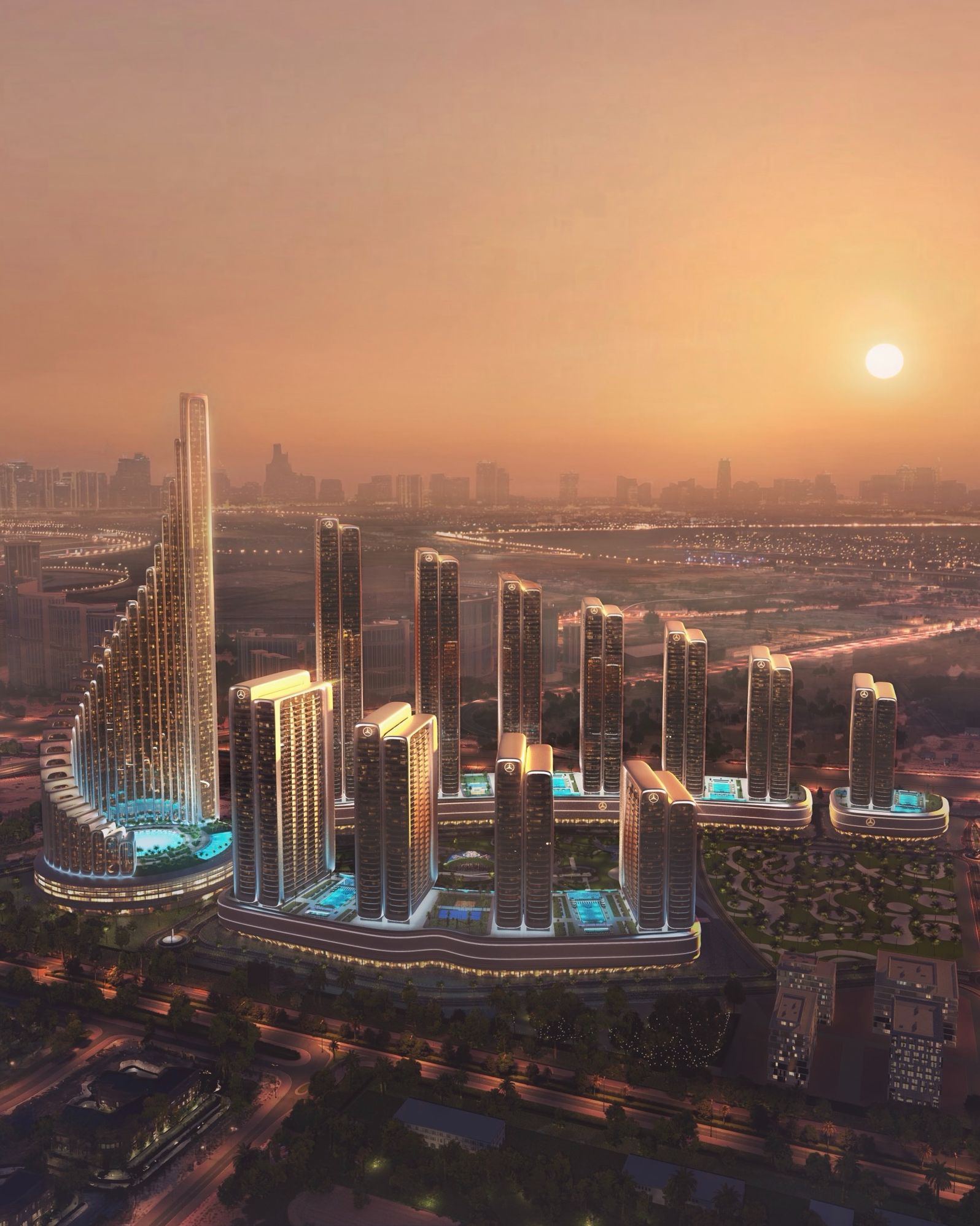Mercedes-Benz Places | Binghatti City architectural design is the second residential project in Dubai