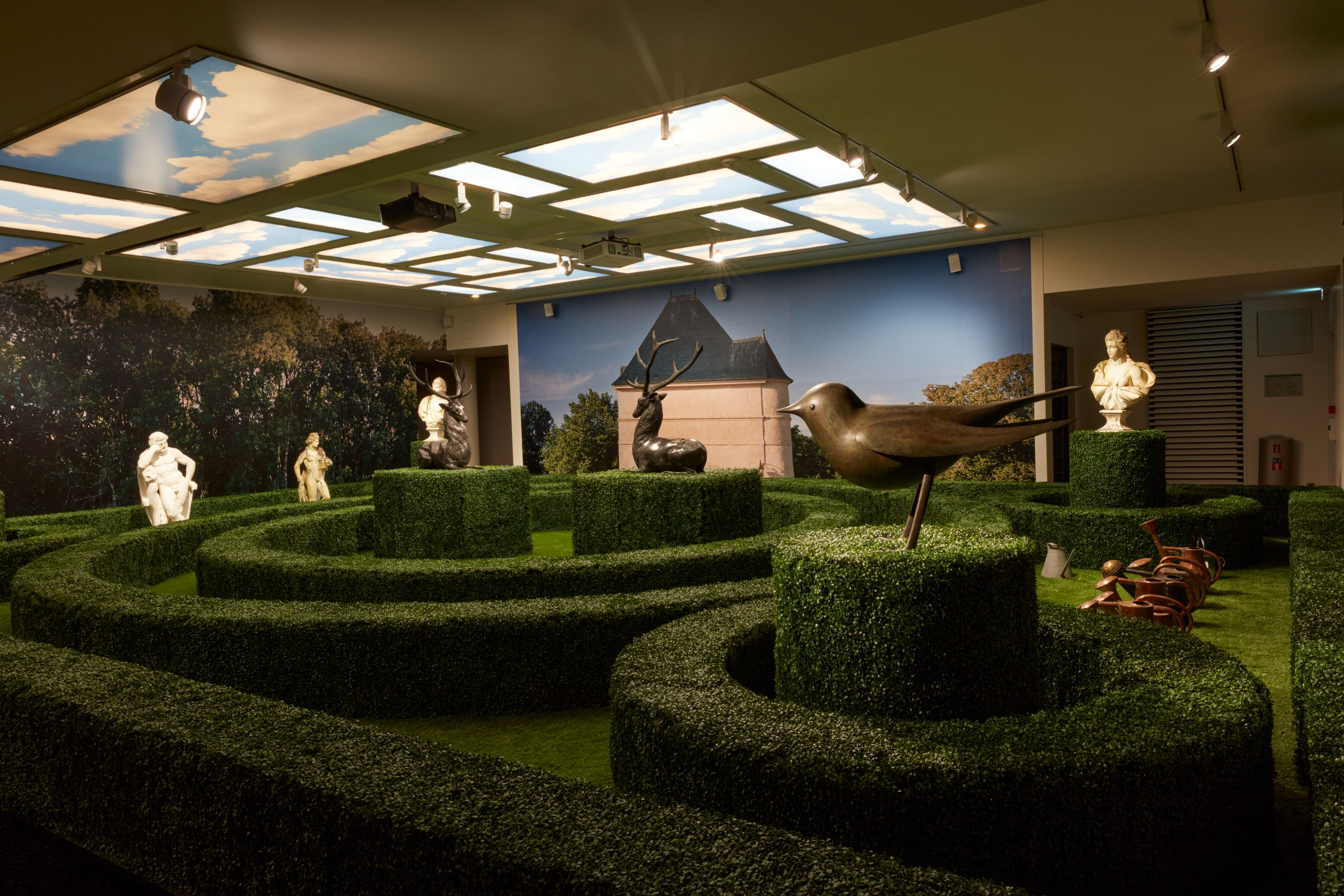 Multisensory exhibition design where scent becomes part of the narrative experience.