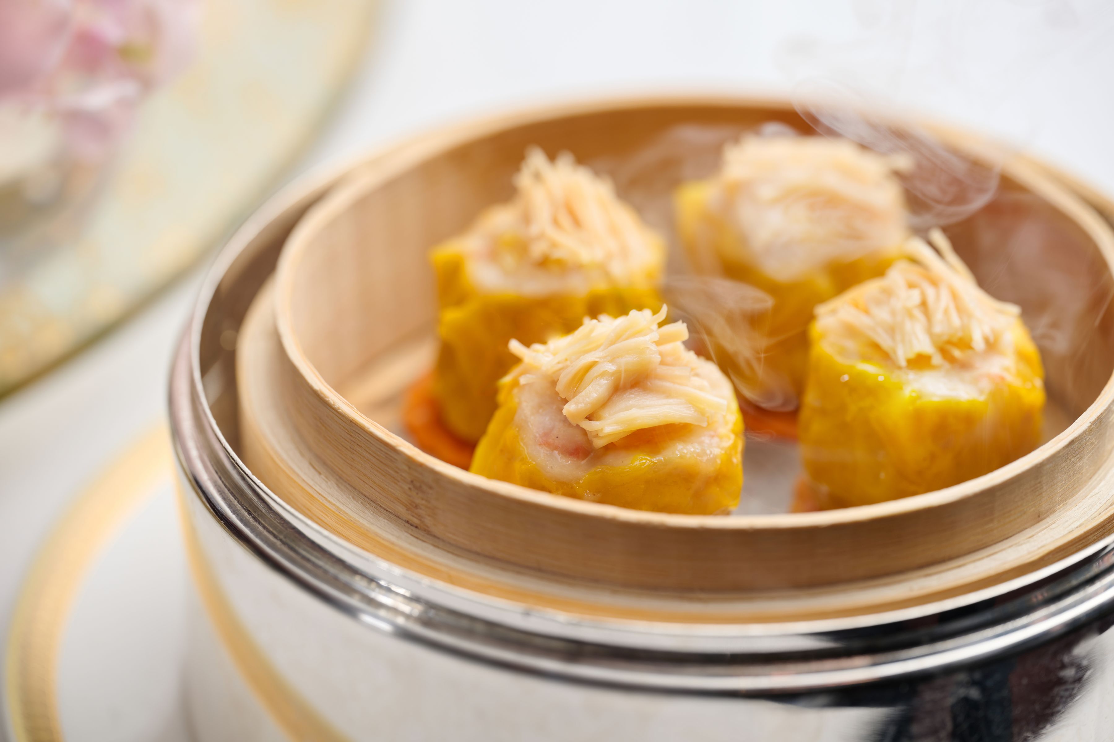 T'ang Court at The Langham, Hong Kong - Steamed dumpling filled with shrimp and conpoy.
