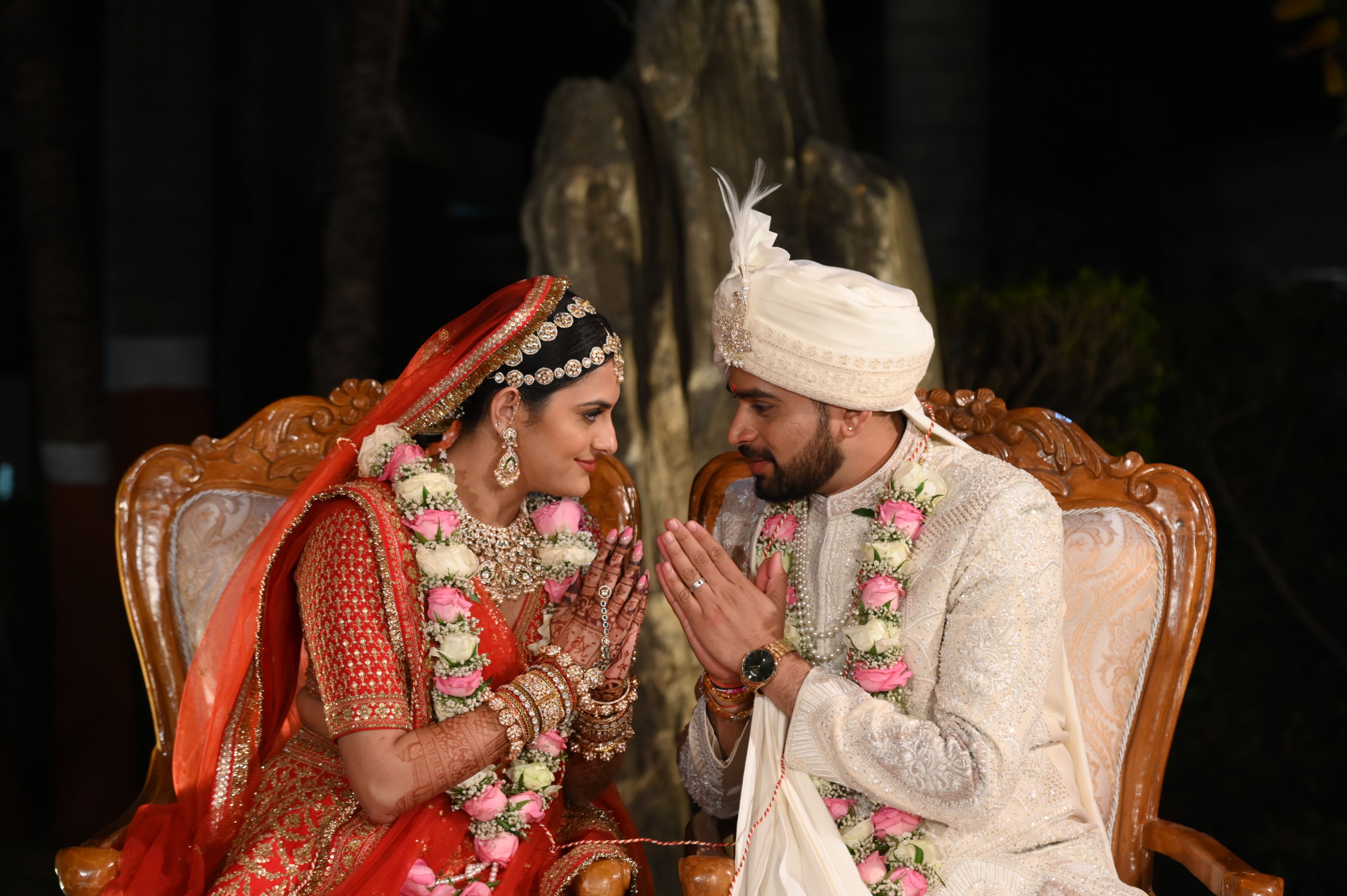Krina Patel (bride) and Pushkal Patel Patel (groom)