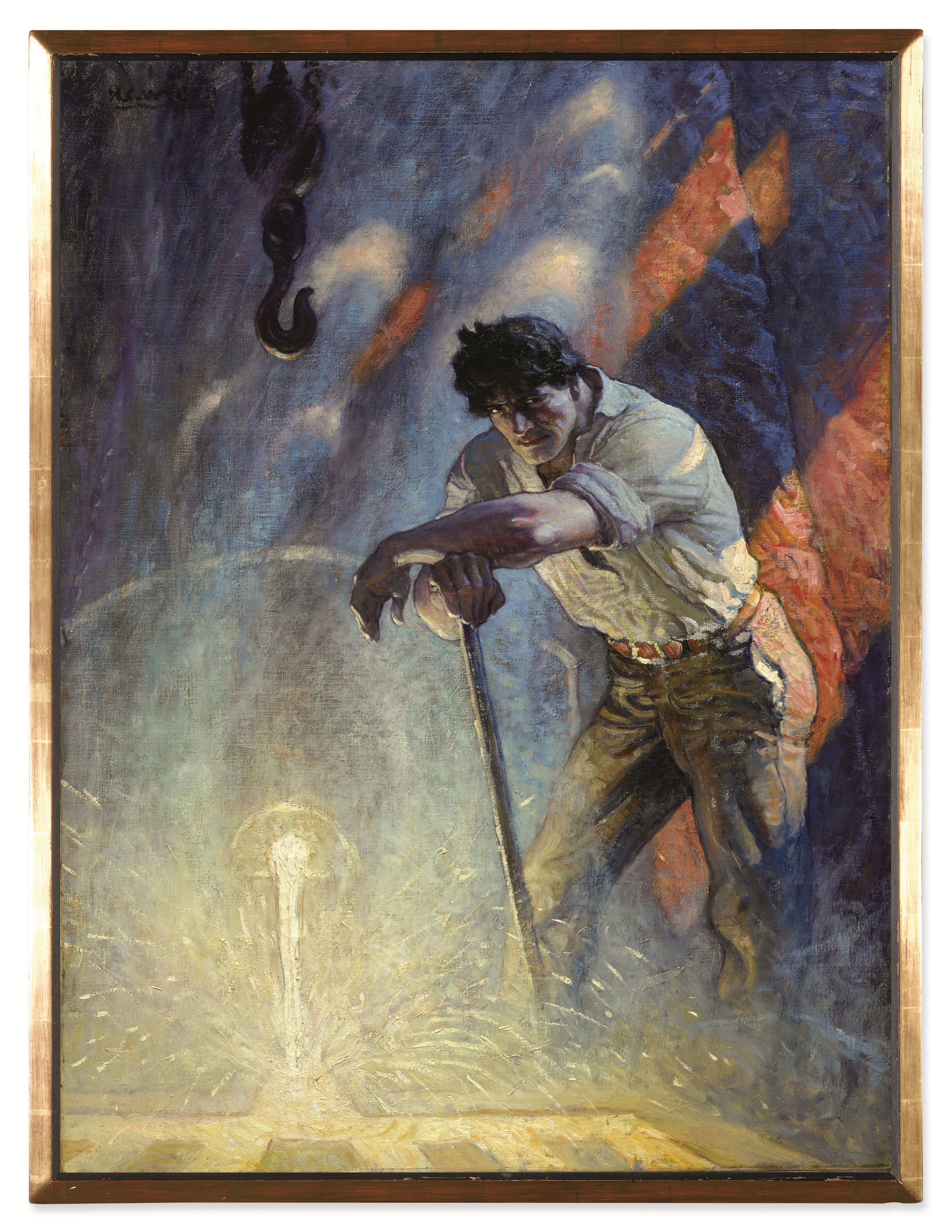 N. C. Wyeth, "Slag was a figure for sculptors" (1918), illustration for "The Mildest-Mannered Man," Everybody's Magazine, 1919, Lucas Museum of Narrative Art, Los Angeles
