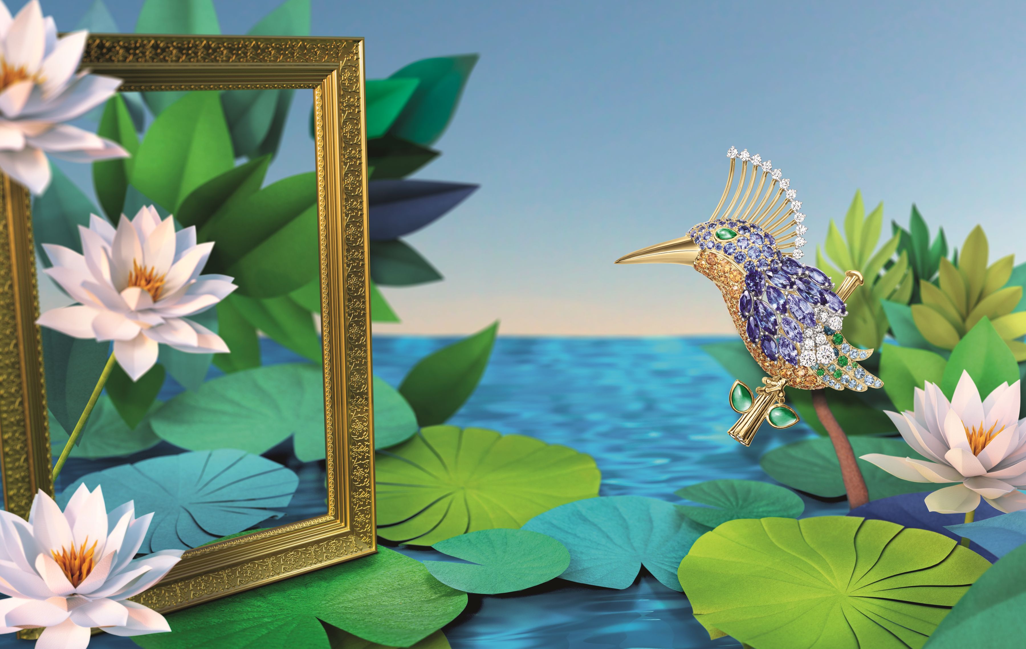 Harry Winston King Fisher Brooch
