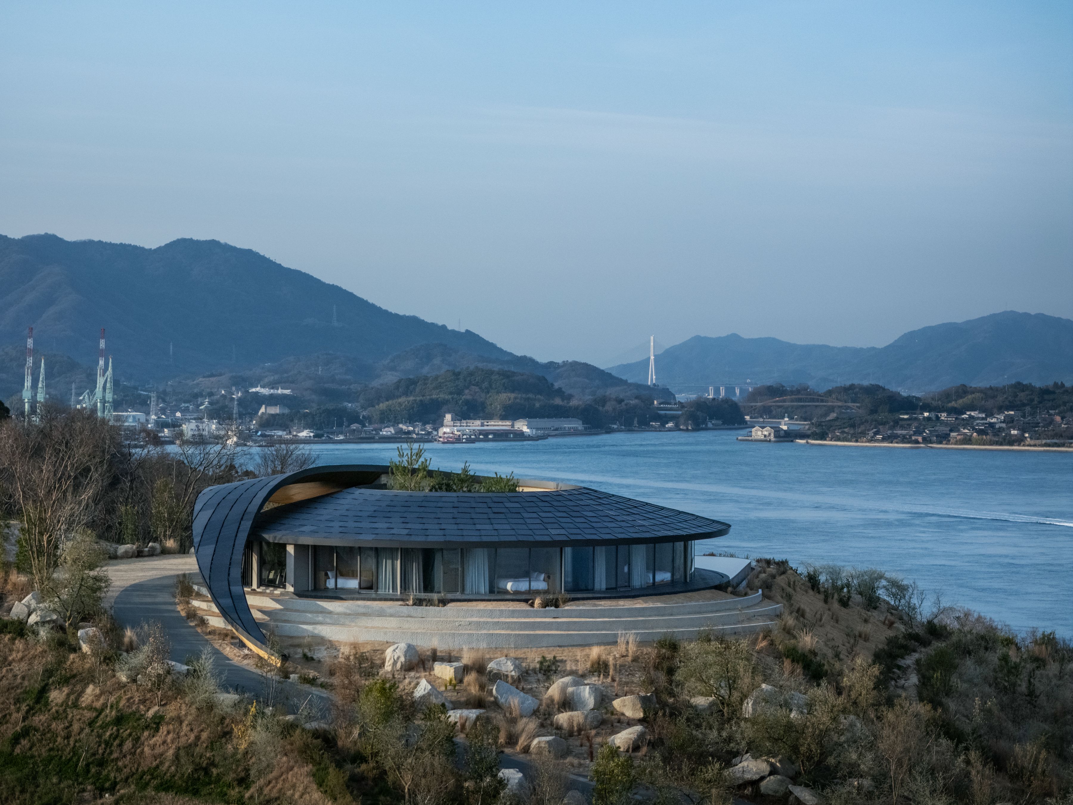 The design of NOT A HOTEL Setouchi is inspired by a traditional Japanese house