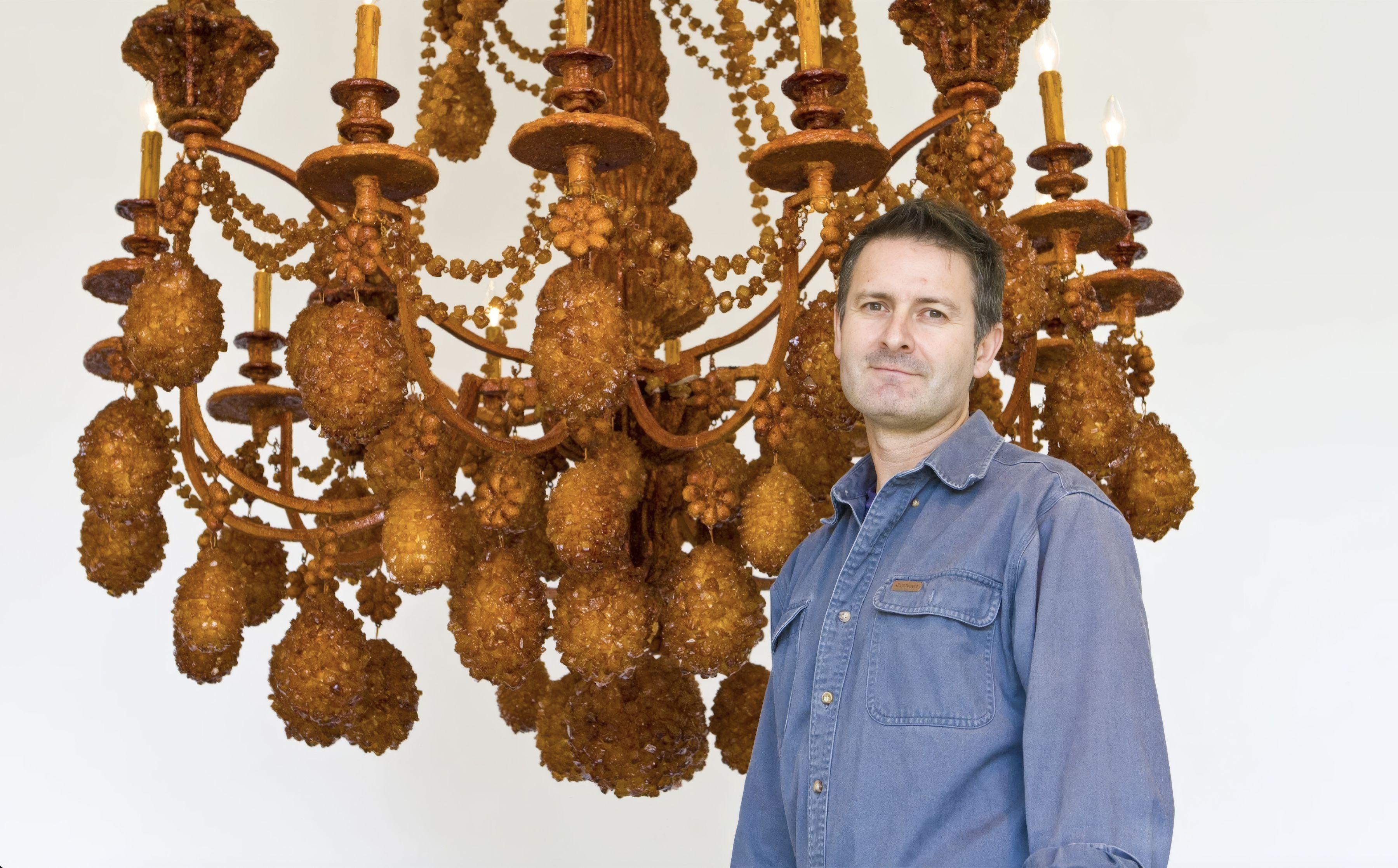 Timothy Horn with Sugar Chandelier