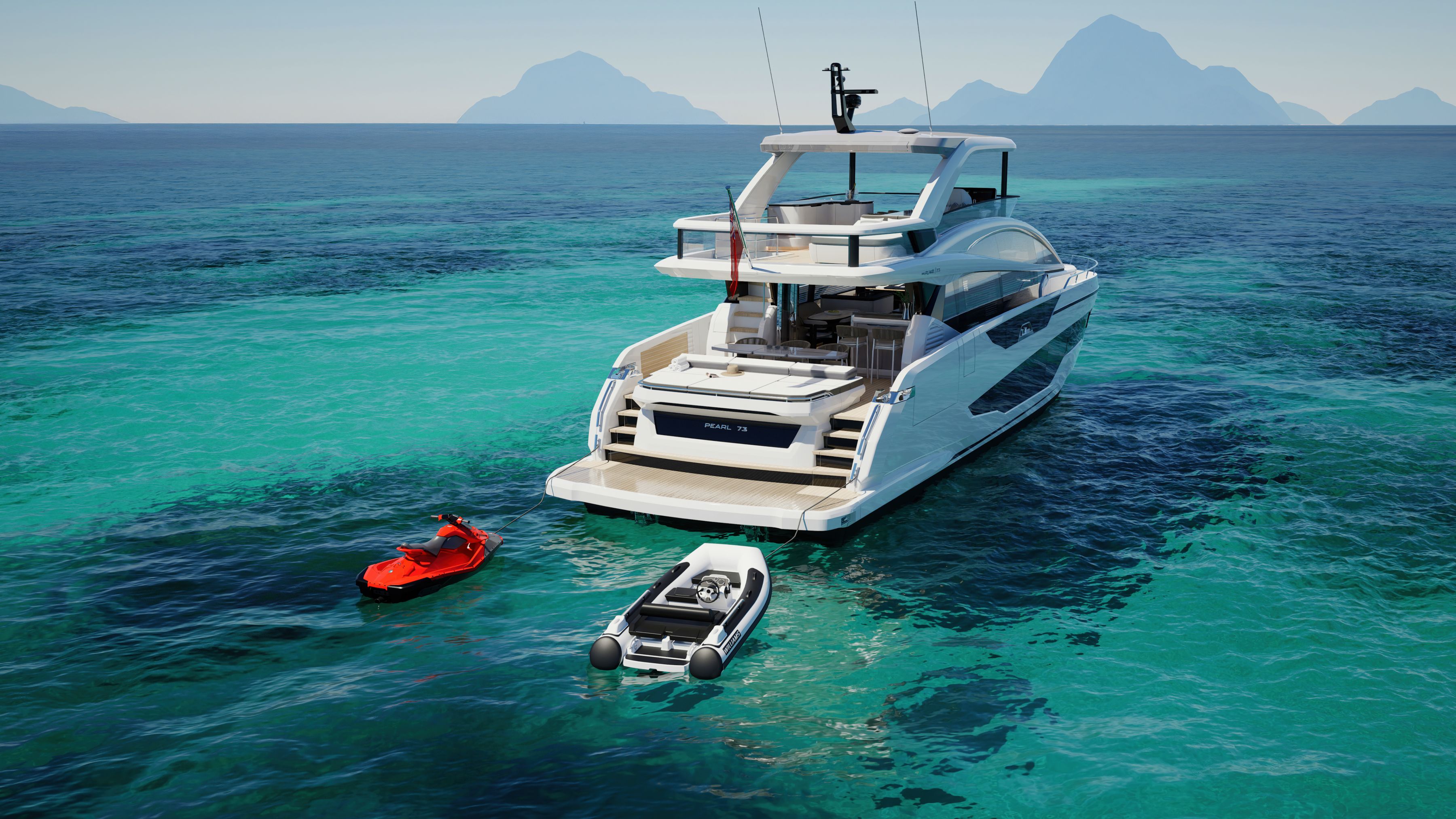 Pearl 73 Exterior Tenders