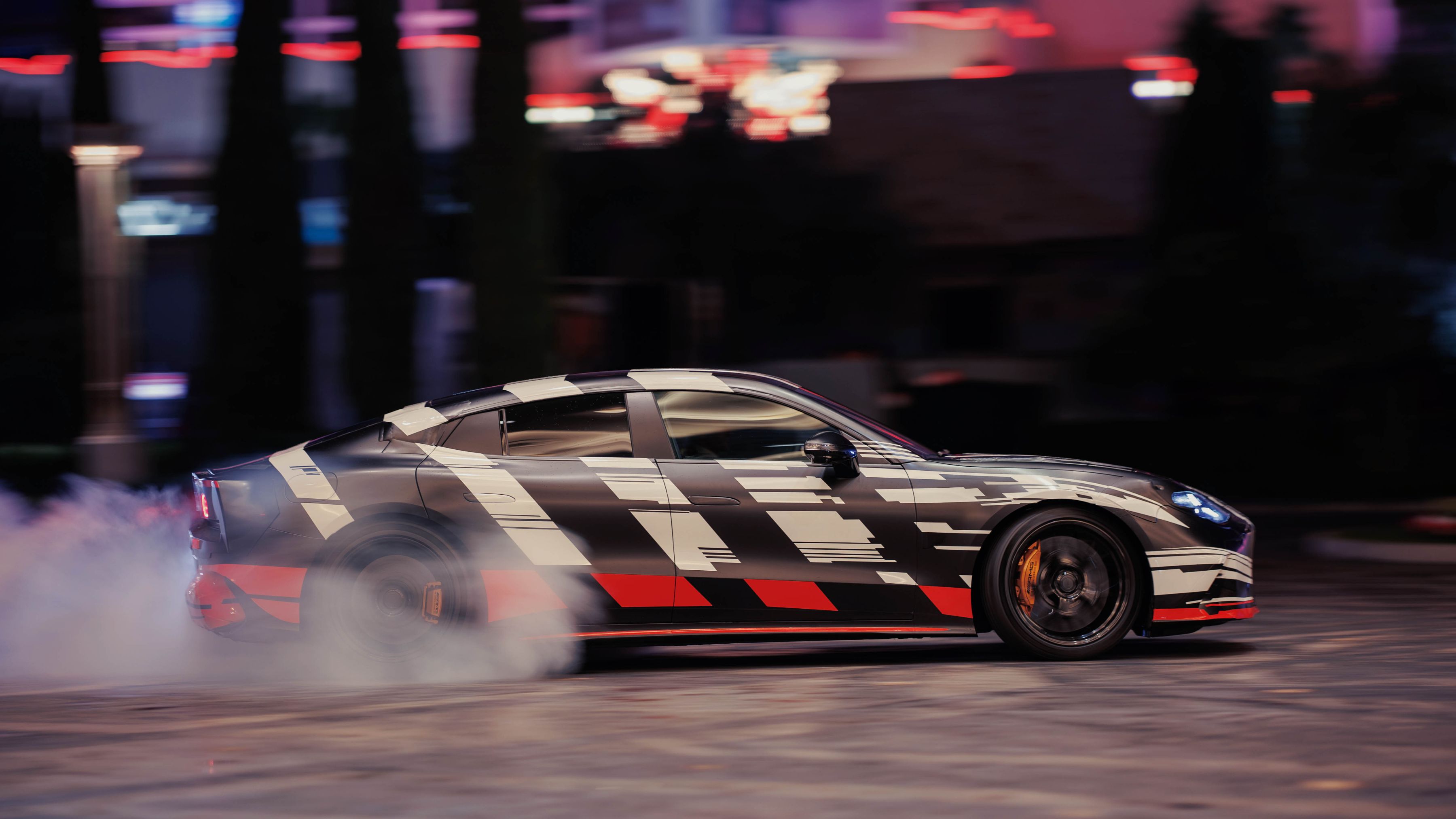 The new Mercedes-AMG GT 4-Door Coupe, Las Vegas, 2025.