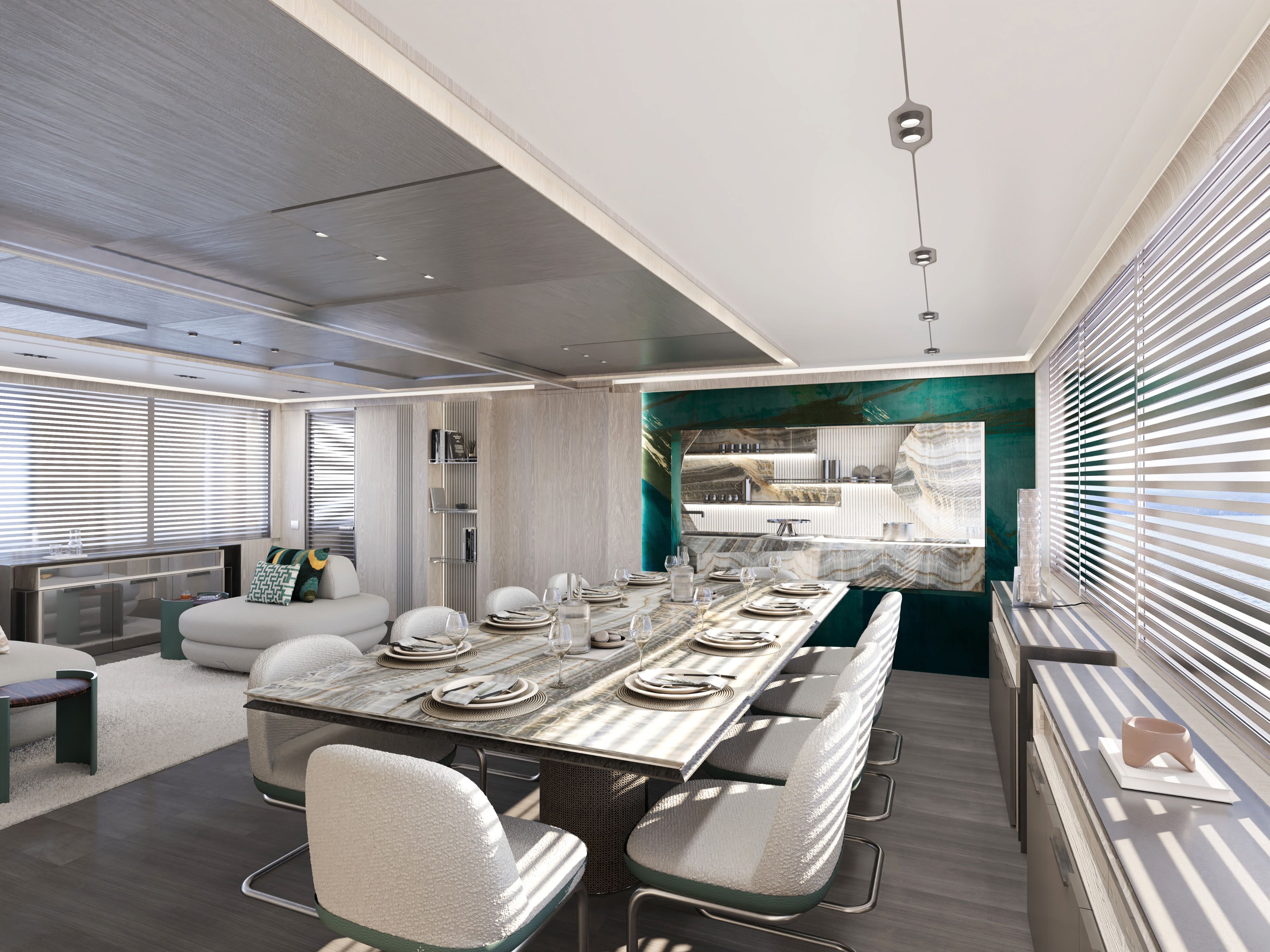 Cantieri Di Pisa, Akhir 44 Dining area