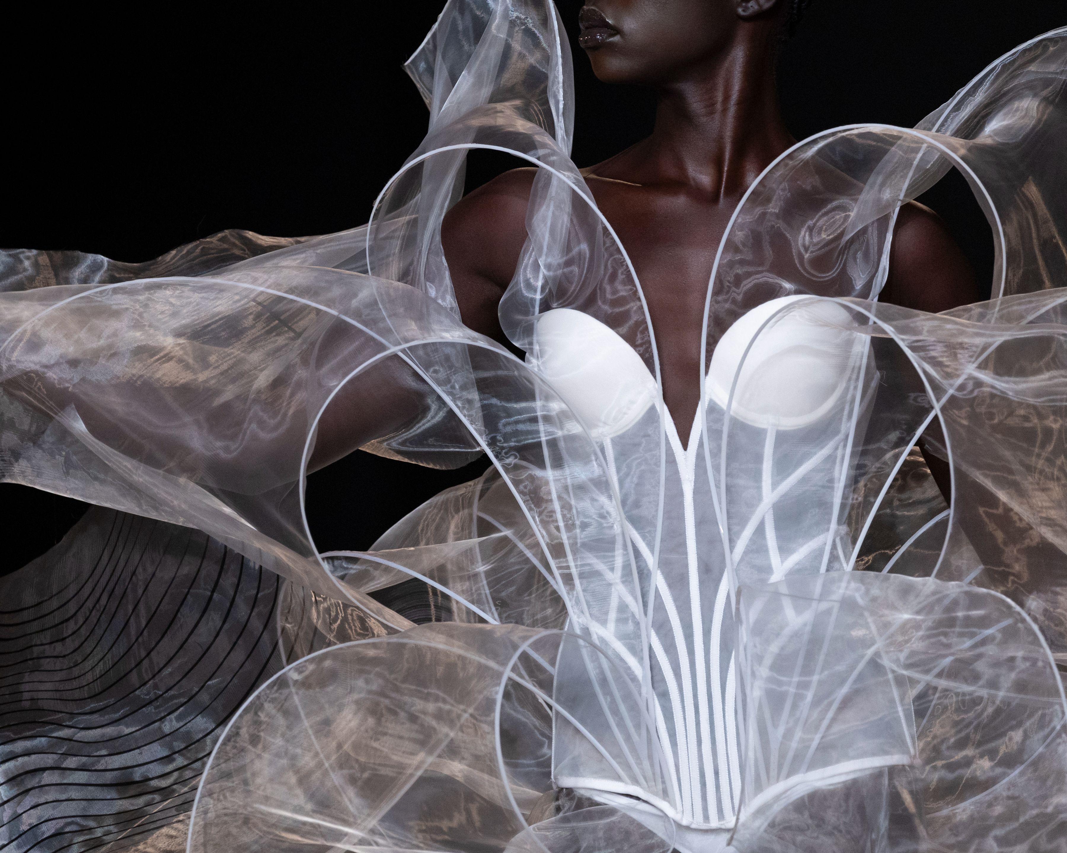 Iris van Herpen, Haute Couture - Sympoiesis - White Dohrnii