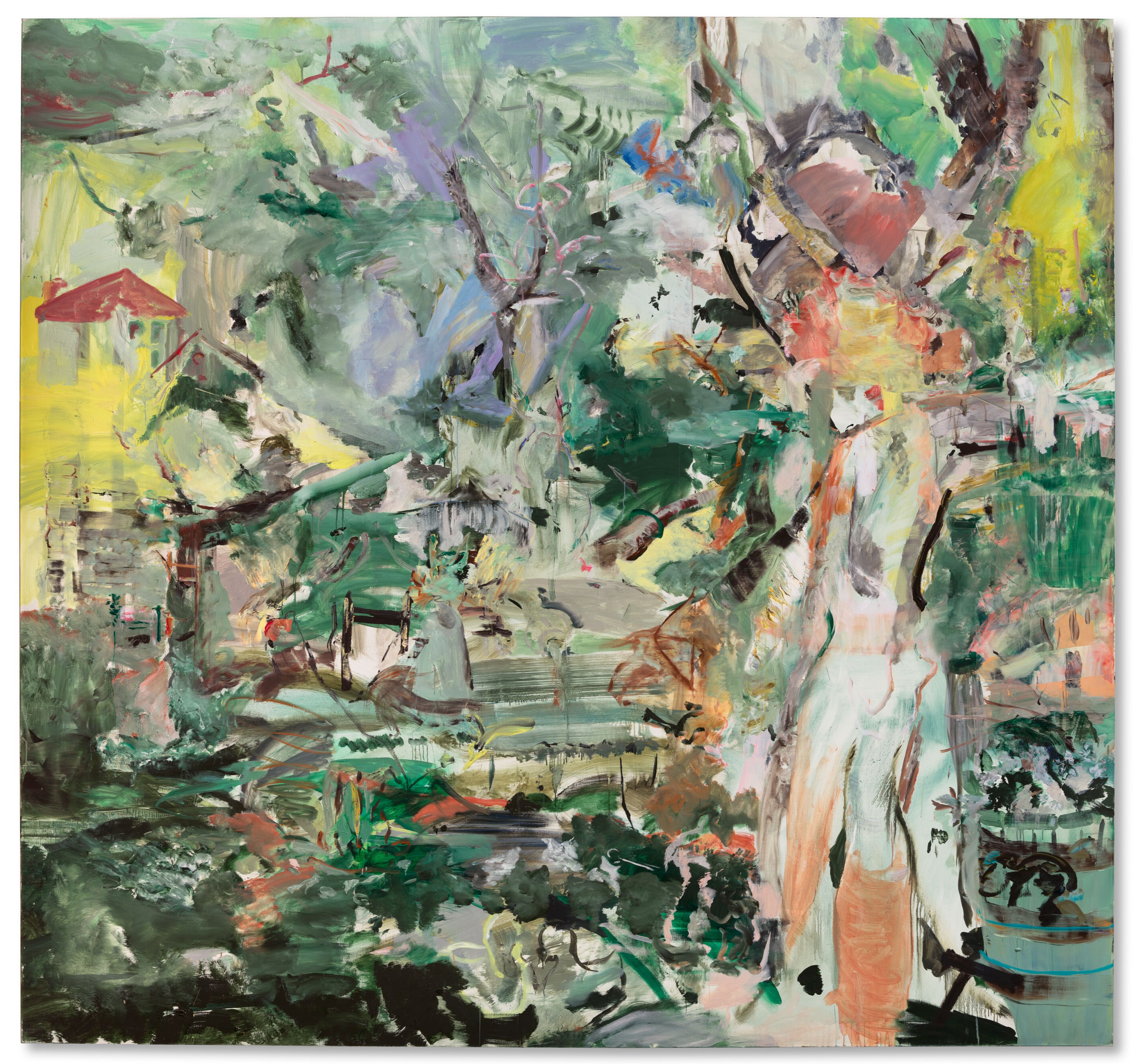 CECILY BROWN BRIDGET RILEY CY TWOMBLY Shadow Burn, 2005-2006 Arrest 4, 1965 Untitled (Rome), 1961. Estimate: £3,000,000–5,000,000.