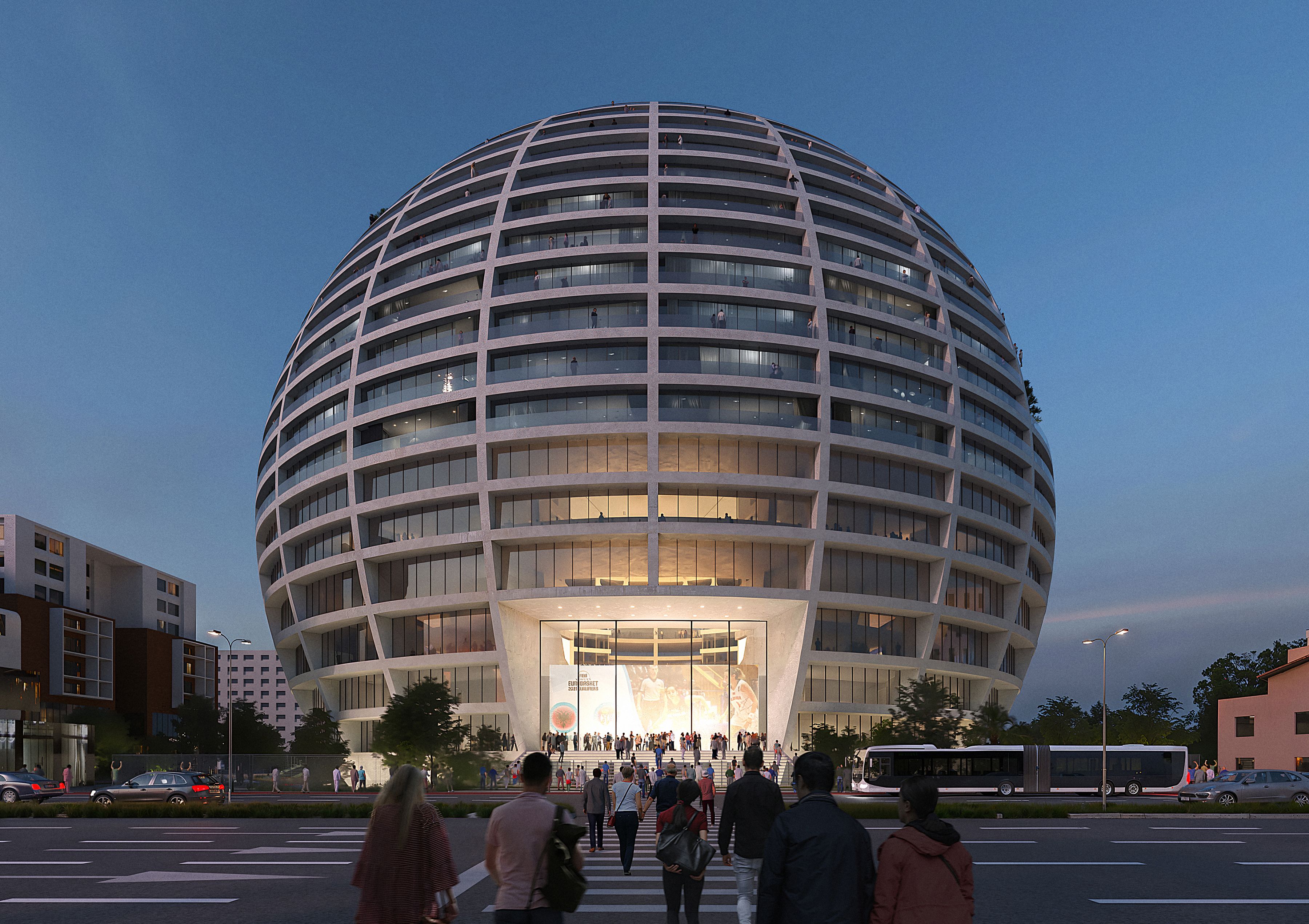 The Grand Ballroom, Tirana, Albania, Street Entrance