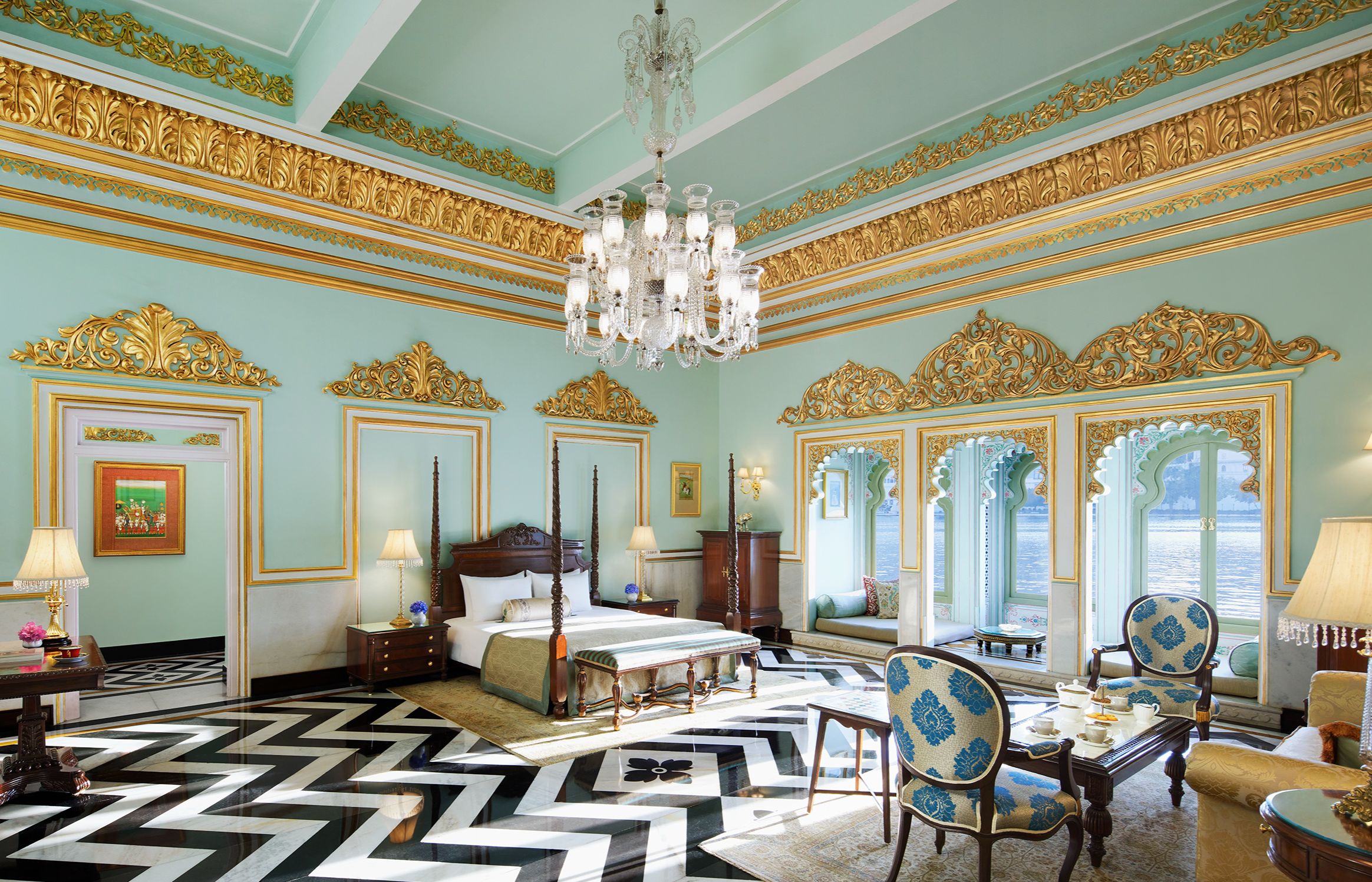 The Taj Lake Palace in Udaipur, India