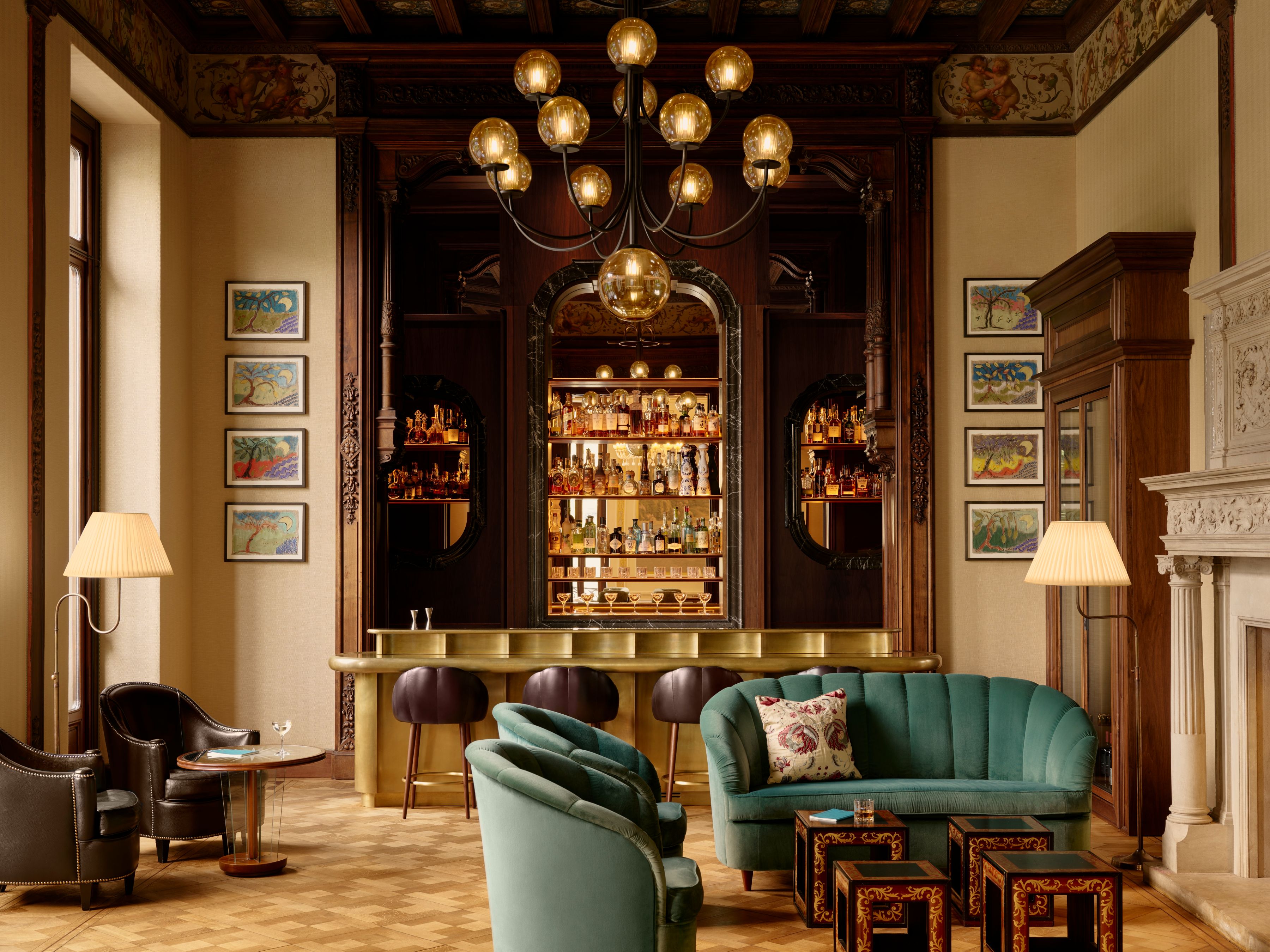 Herzog & de Meuron interiors - Villa Roccabruna Bar & Bistro, Blevio, Como, Italy