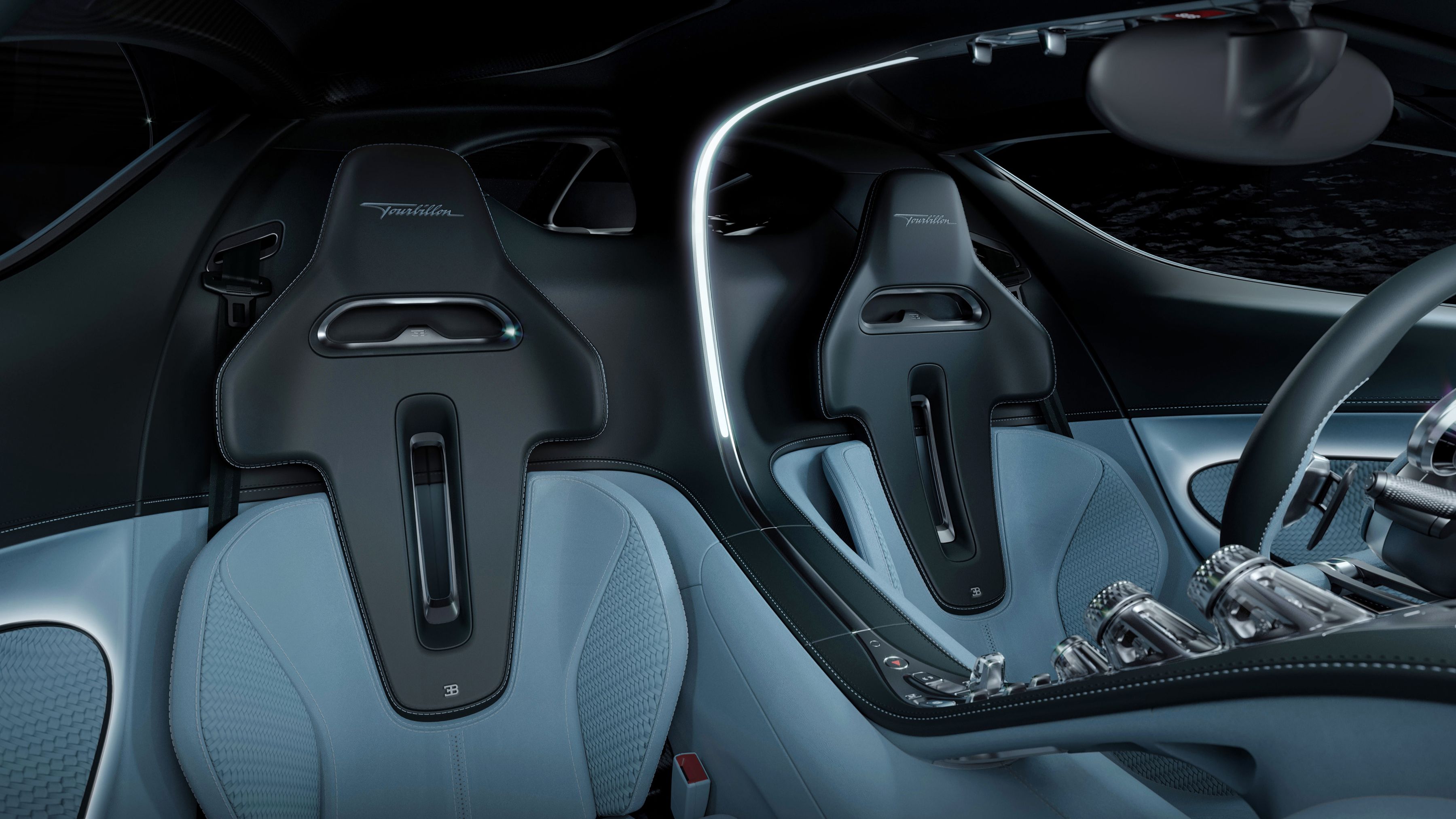 Interior of the Bugatti Tourbillon