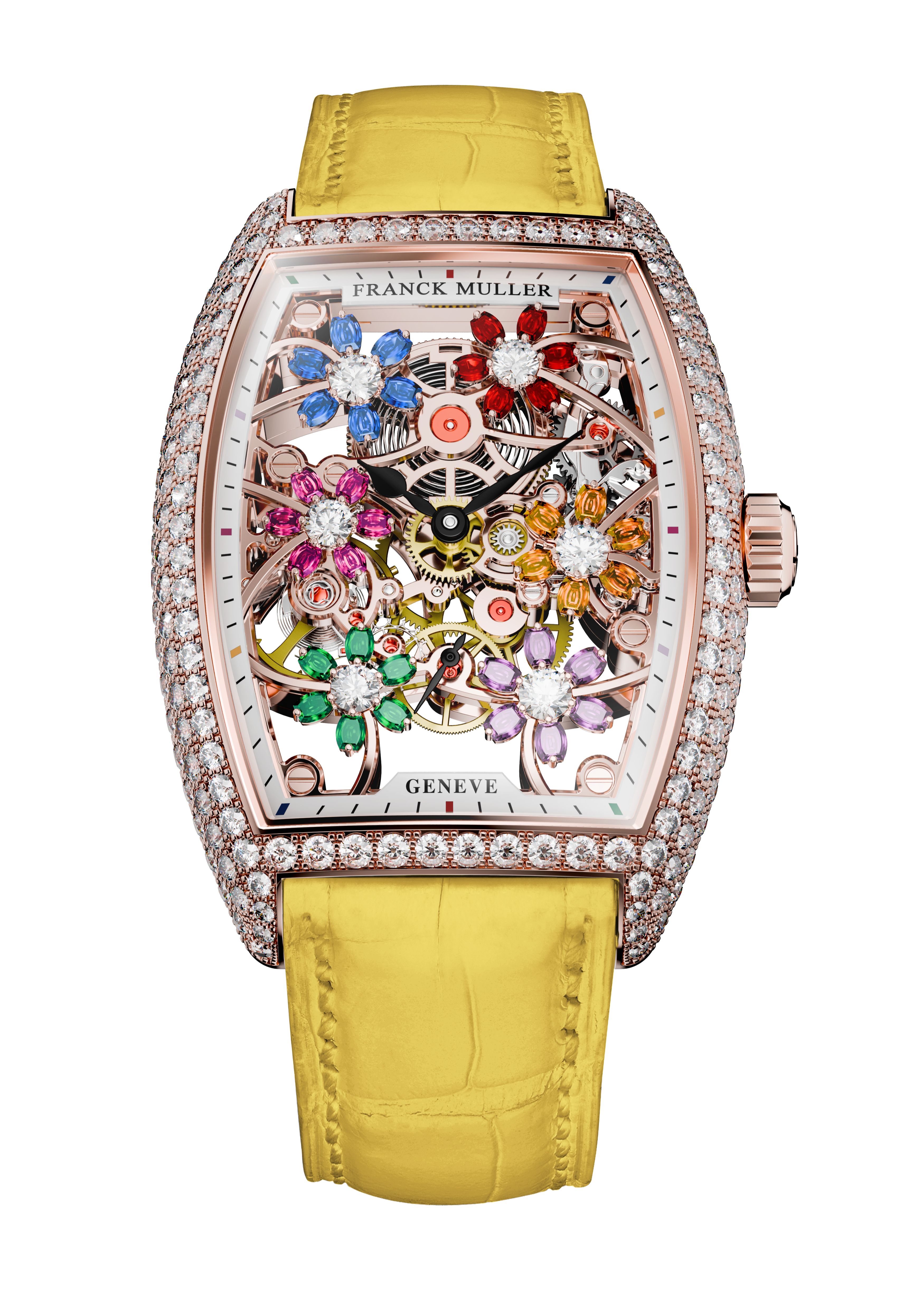 Franck Muller Cintrée Curvex Cut Flower Skeleton