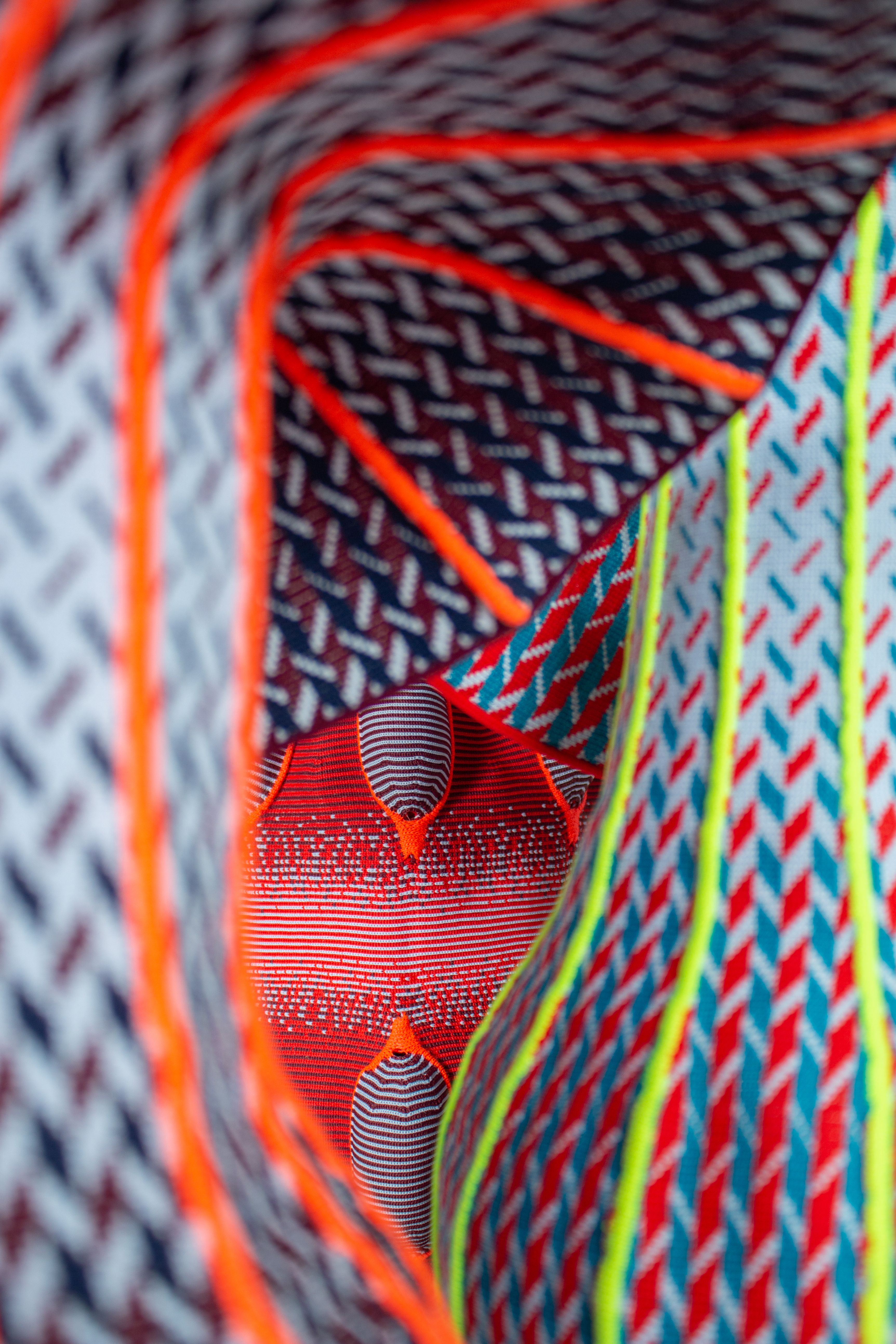 Soft Objects by Gaspard Fleury-Dugy — Color, repetition and textile technique come together in a collection of tactile forms inspired by the movement of waves.