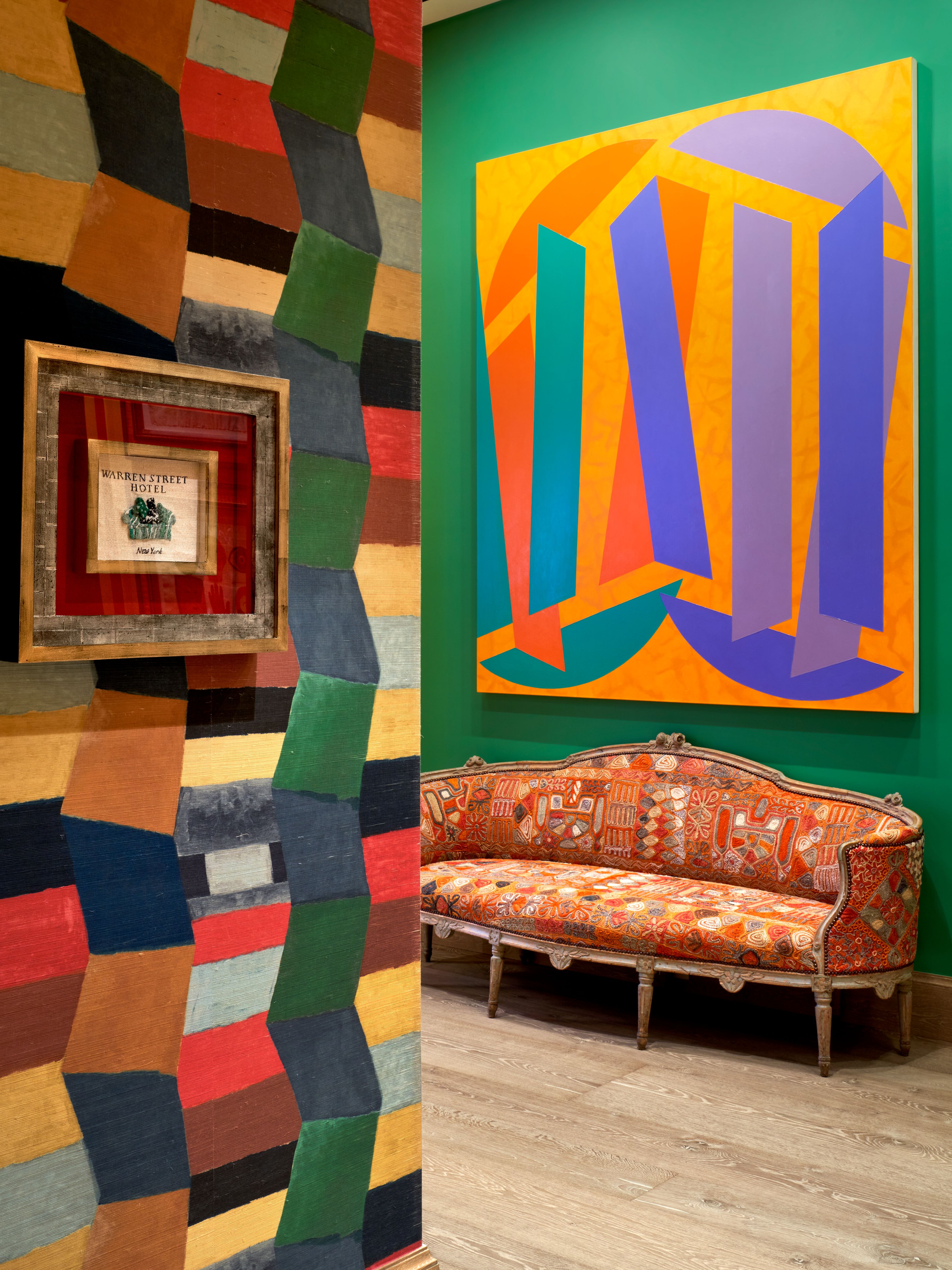 Eclectic artworks, at the Warren Street Hotel - Lobby
