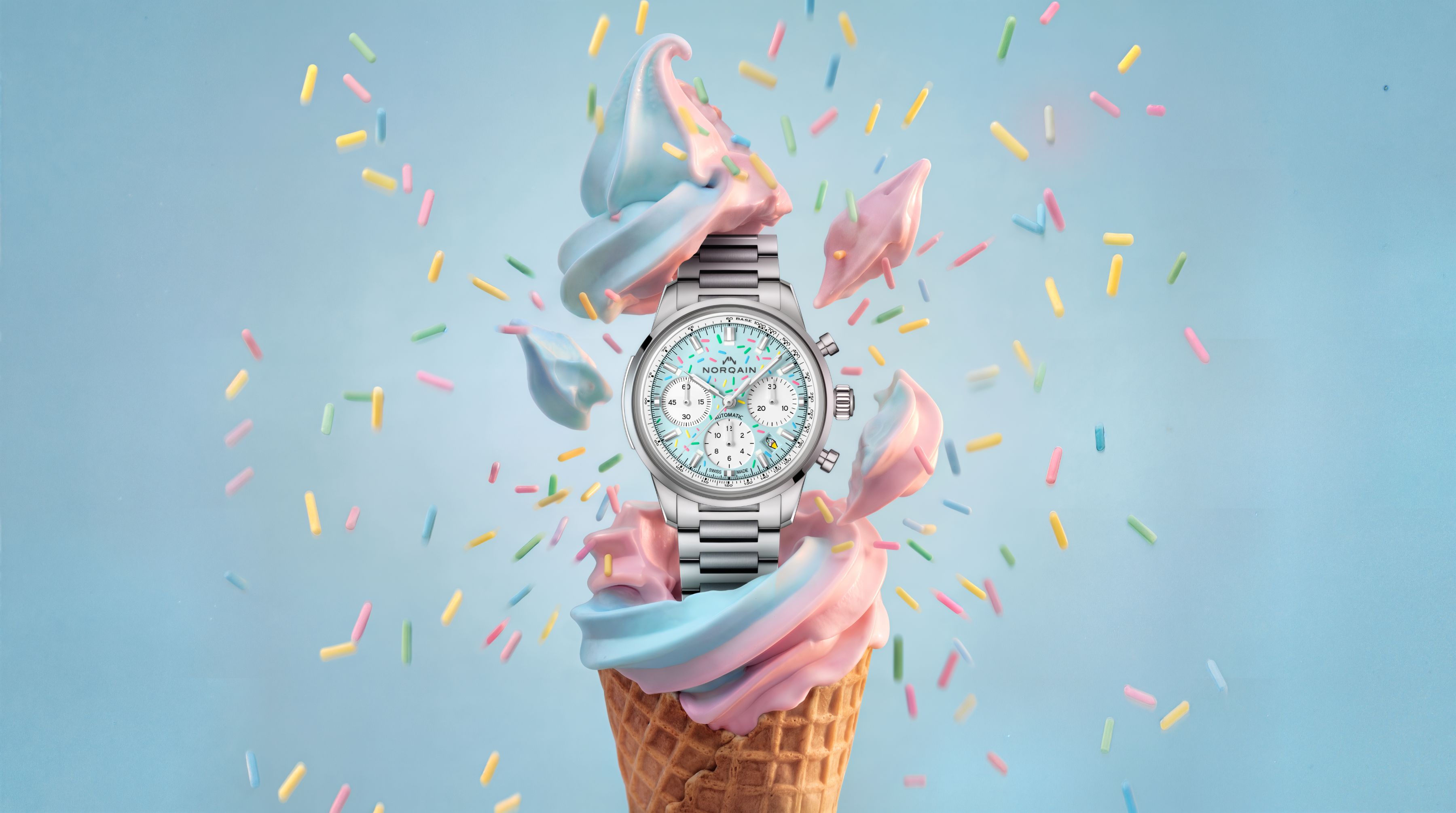 Norqain Freedom Chrono Enjoy Life "Sprinkles" - Blue