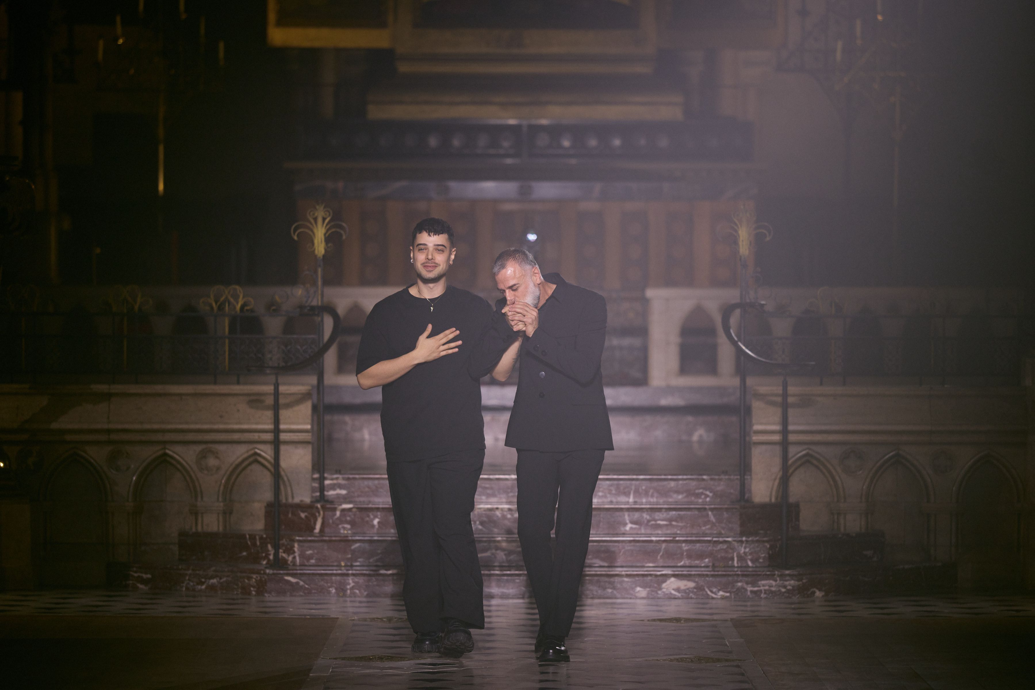 Georges Hobeika and Jad Hobeika at his Couture Printemps-Été 2026 - L'AMOUR