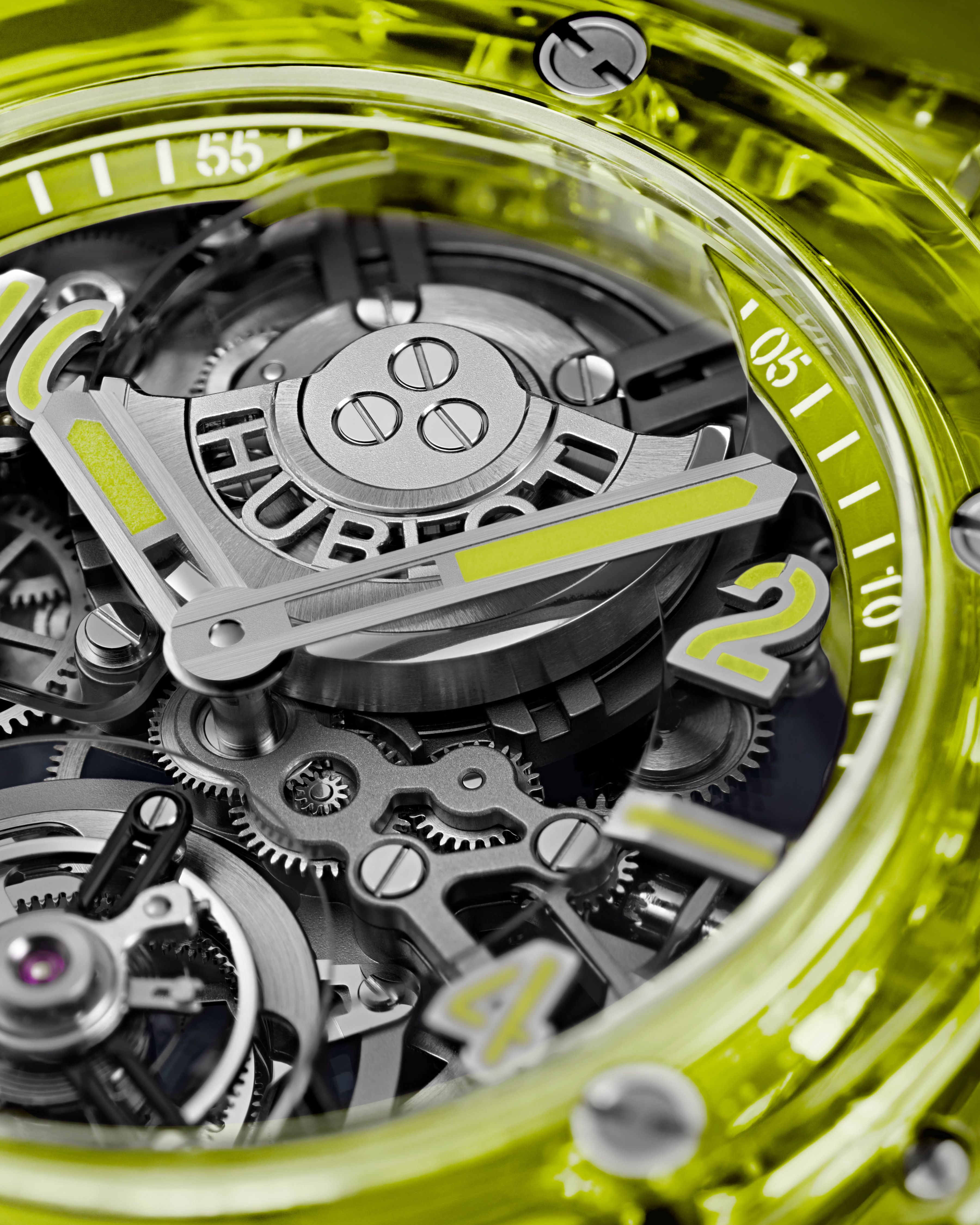 Hublot Big Bang Tourbillion Yellow Neon Saxem