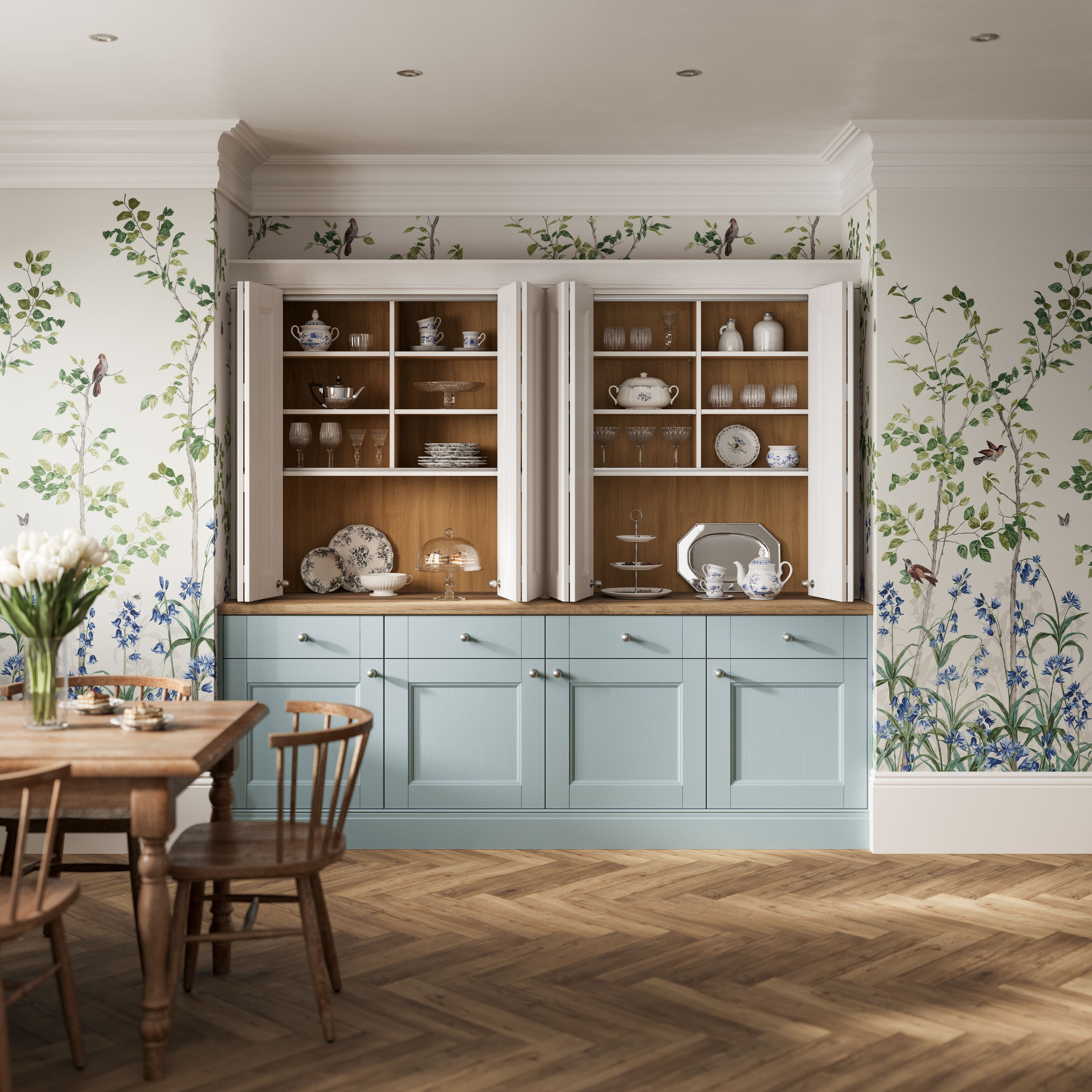 National Trust Blickling Dresser in French Grey