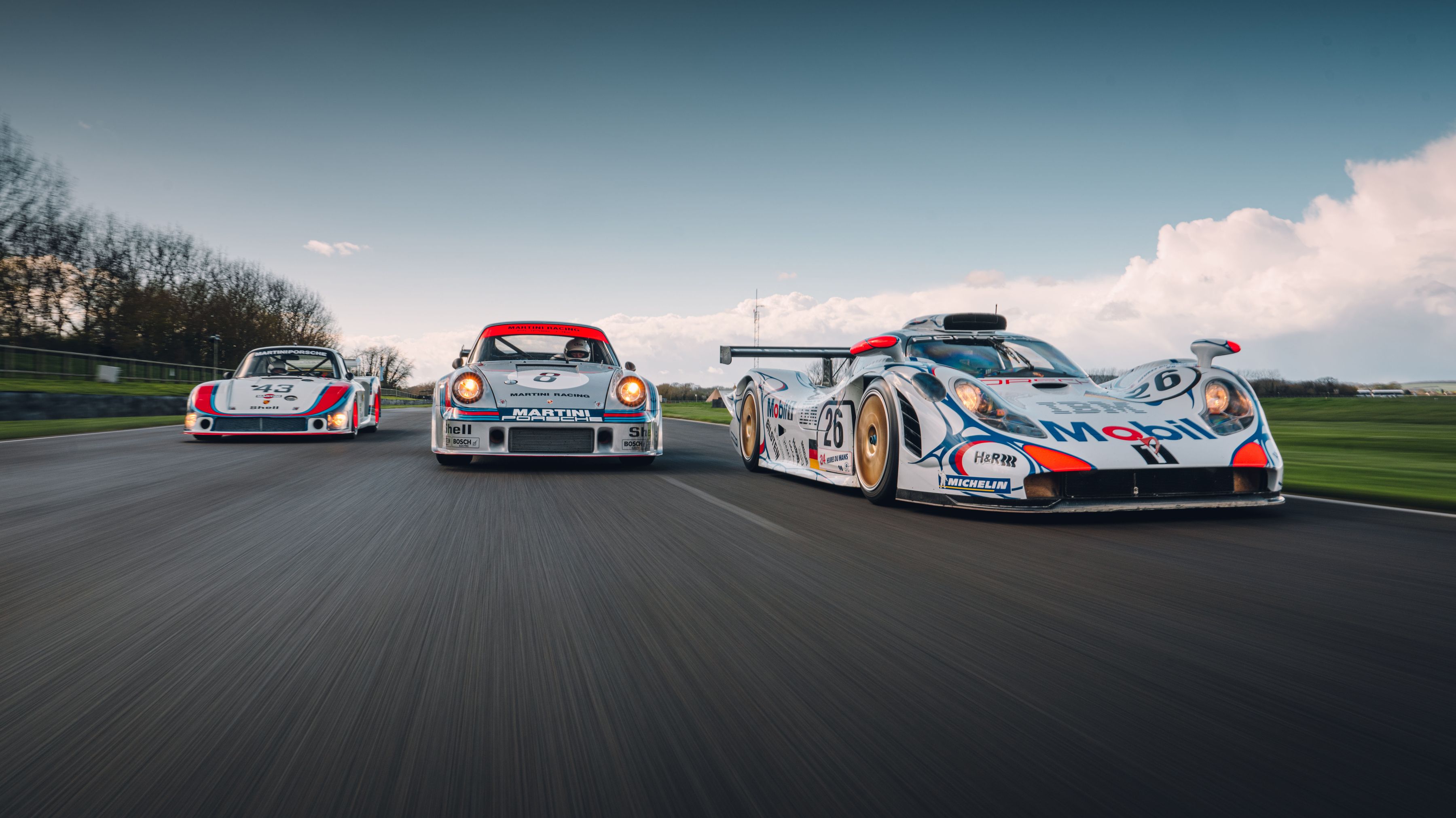 Porsche 935/78, Porsche 911 Carrera RSR Turbo, Porsche 911 GT1 '98, 80. Goodwood Members' Meeting, Goodwood, 2023, Porsche AG