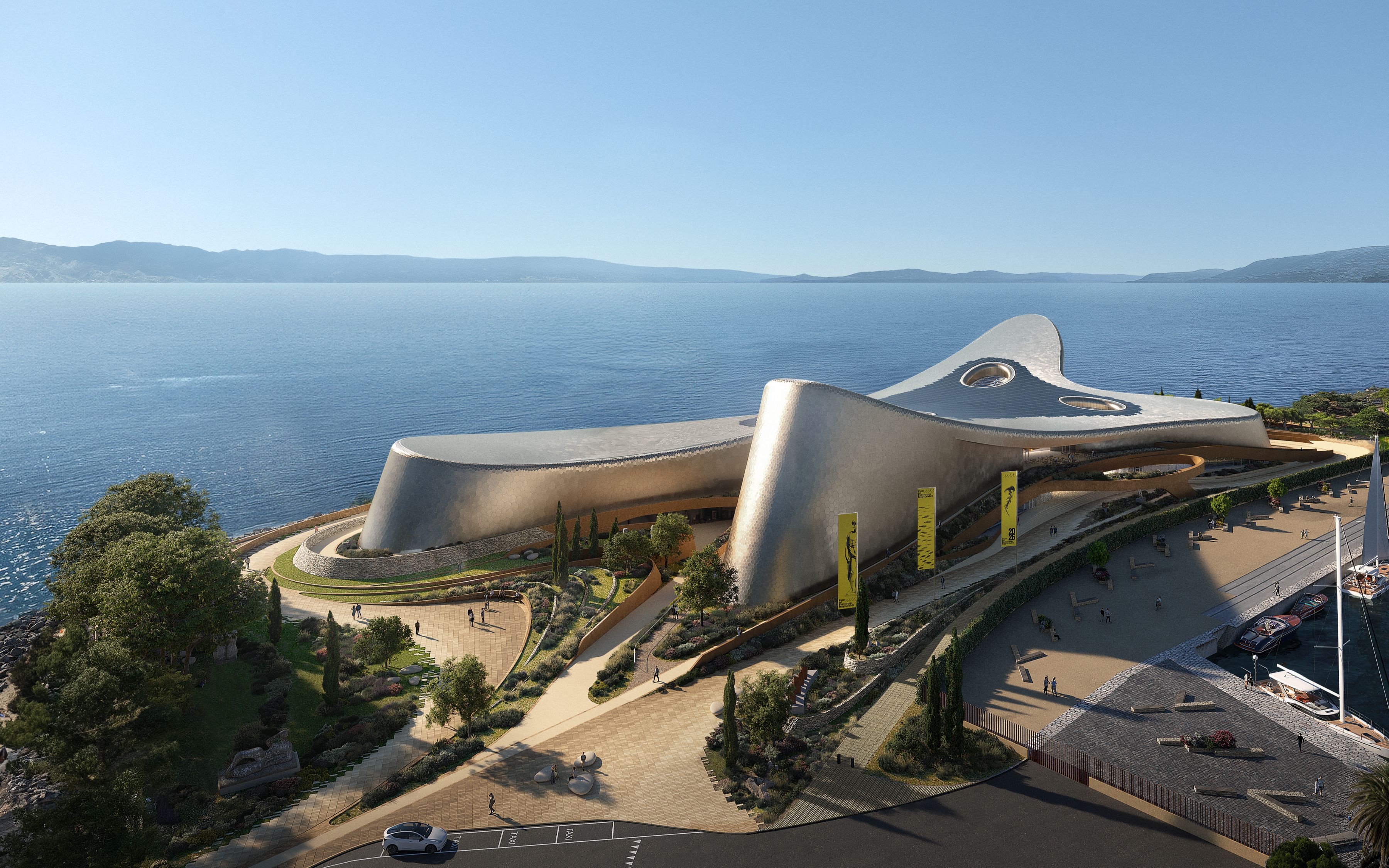 Zaha Hadid Architects (ZHA) Reggio Calabria Ariel