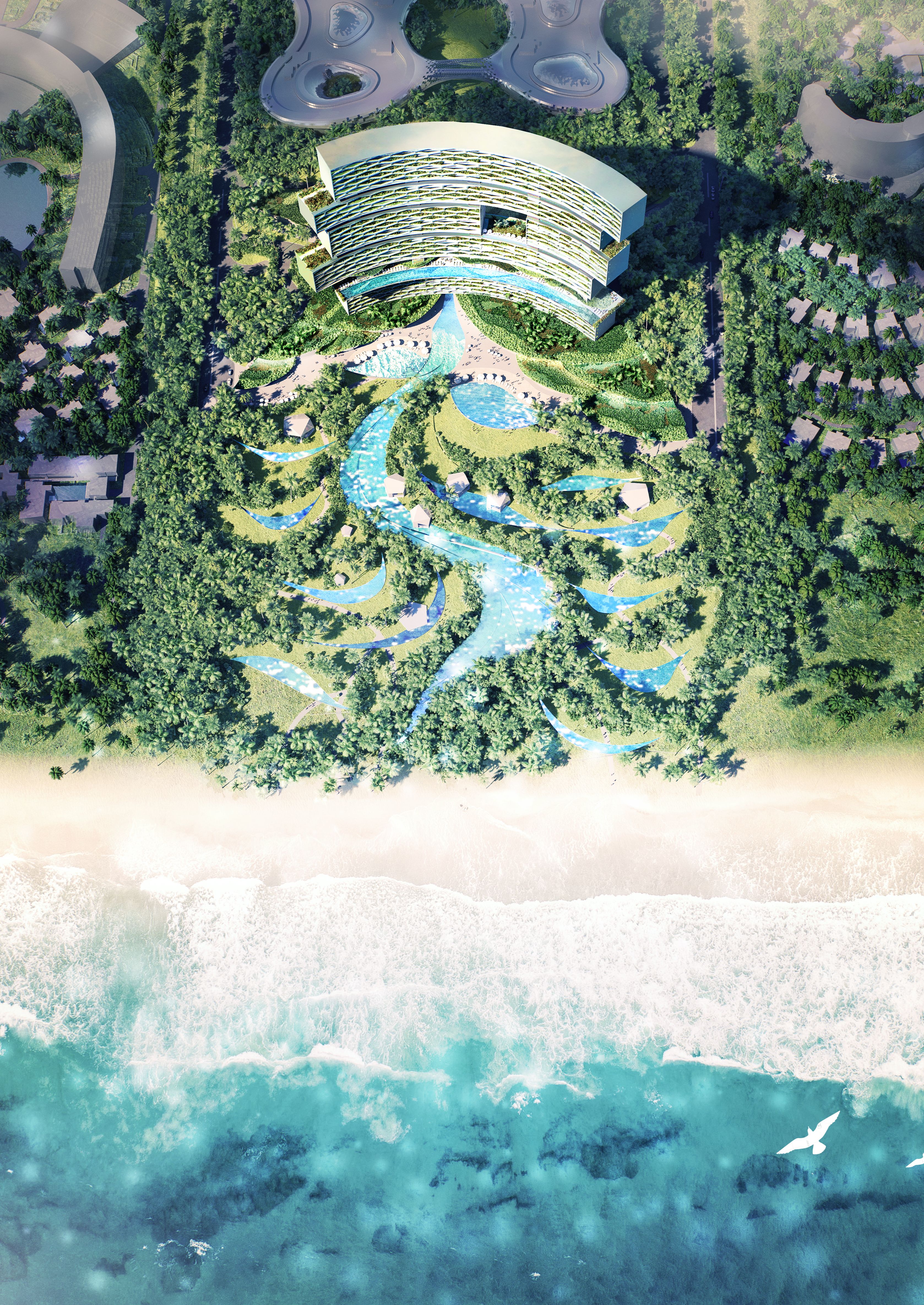 Sanya Horizons by Ole Scheeren - Aerial View