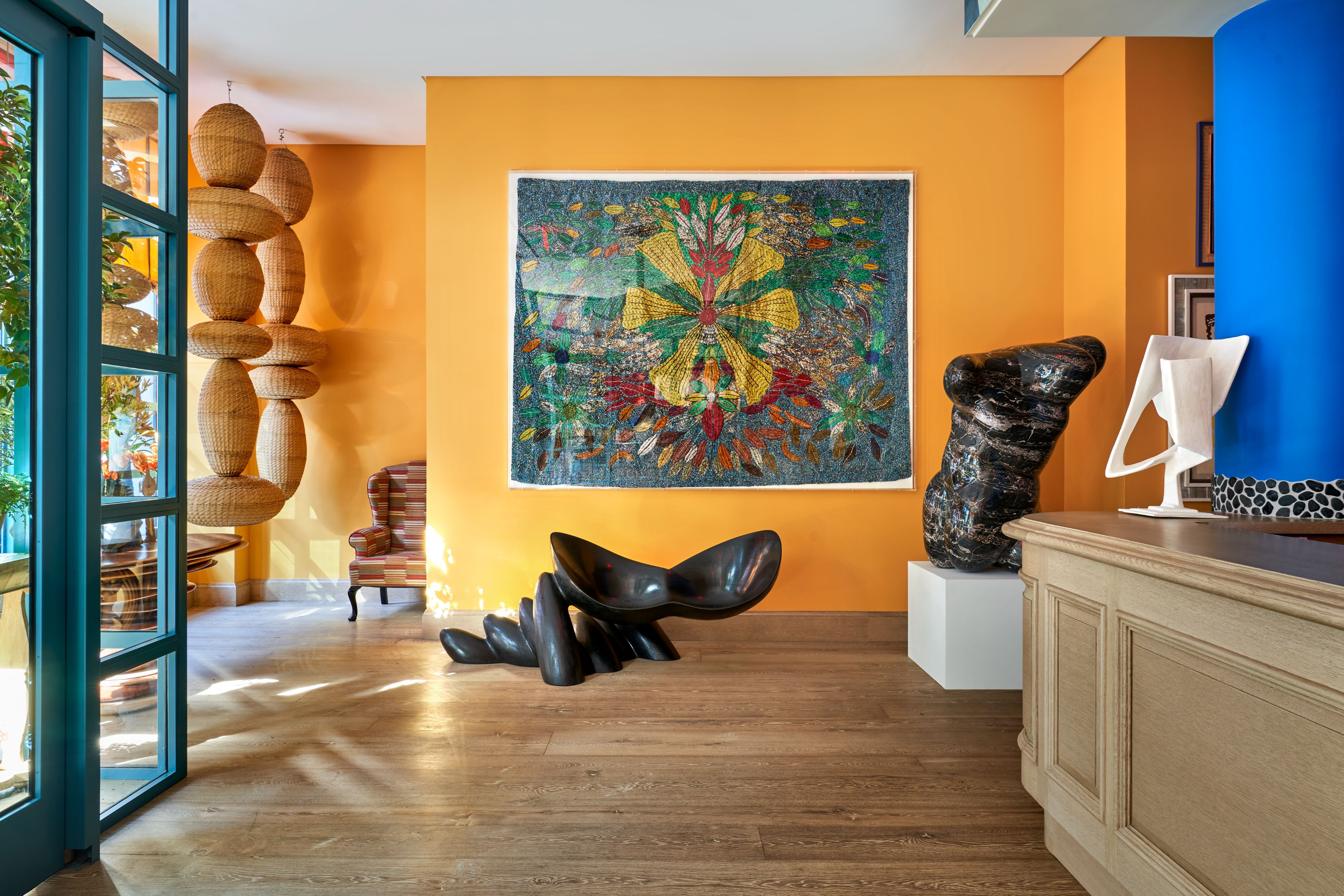 Unique design elements at the Warren Street Hotel, New York - Lobby