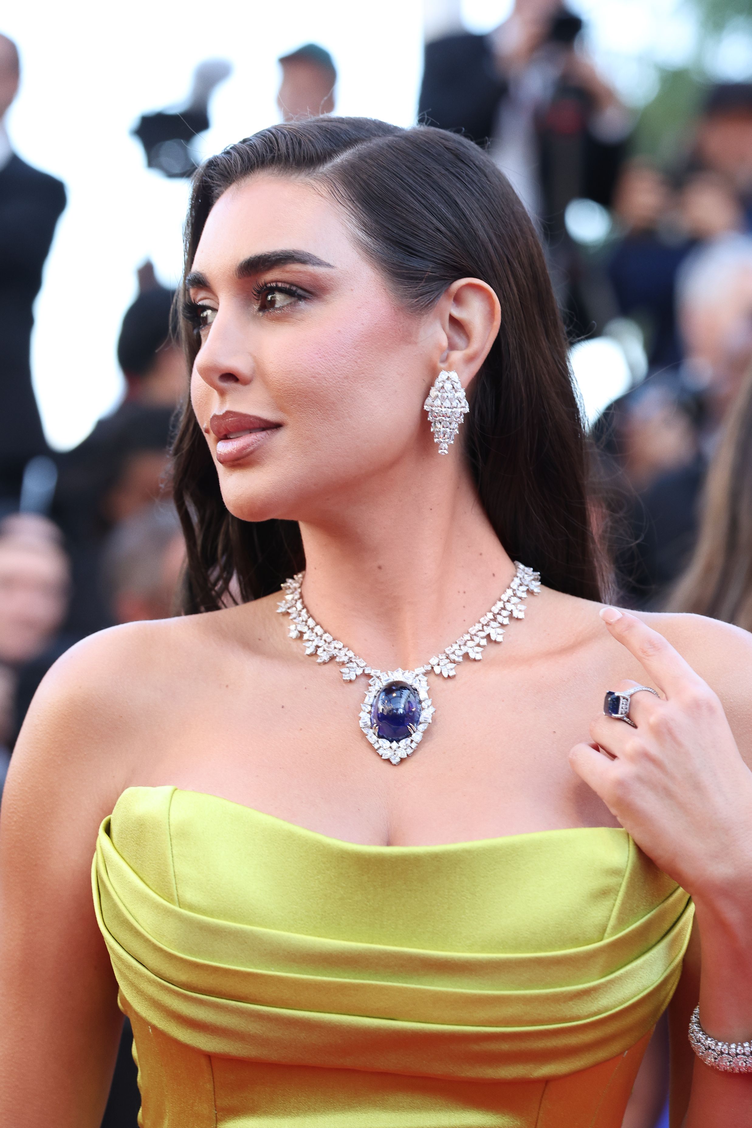 Yasmine Sabri in Chopard at the Cannes Film Festival, May 2025.