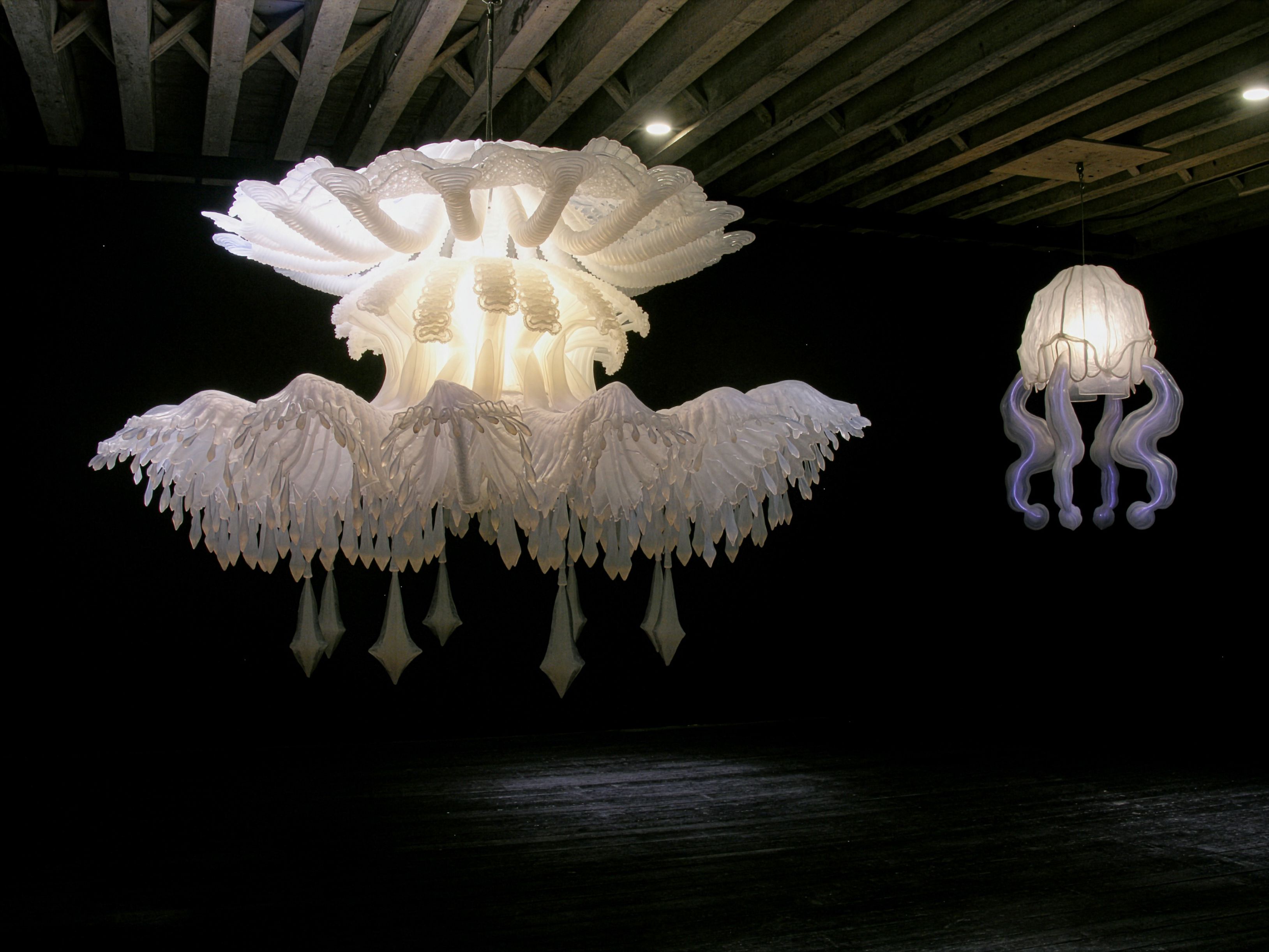 Installation view of the exhibition "Villa Medusa" in 2006 at Hoselft Gallery in New York.