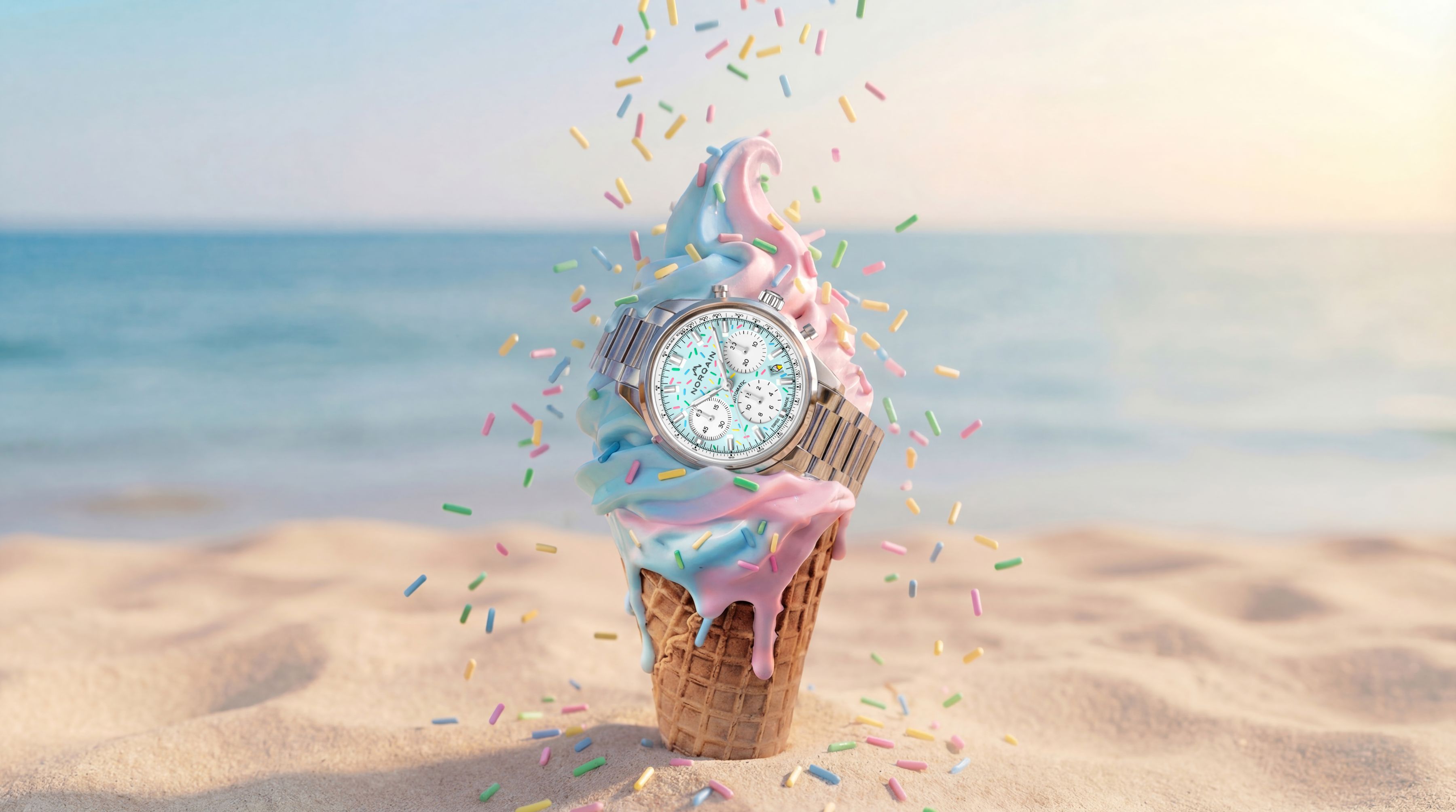 Norqain Freedom Chrono Enjoy Life "Sprinkles" - Blue