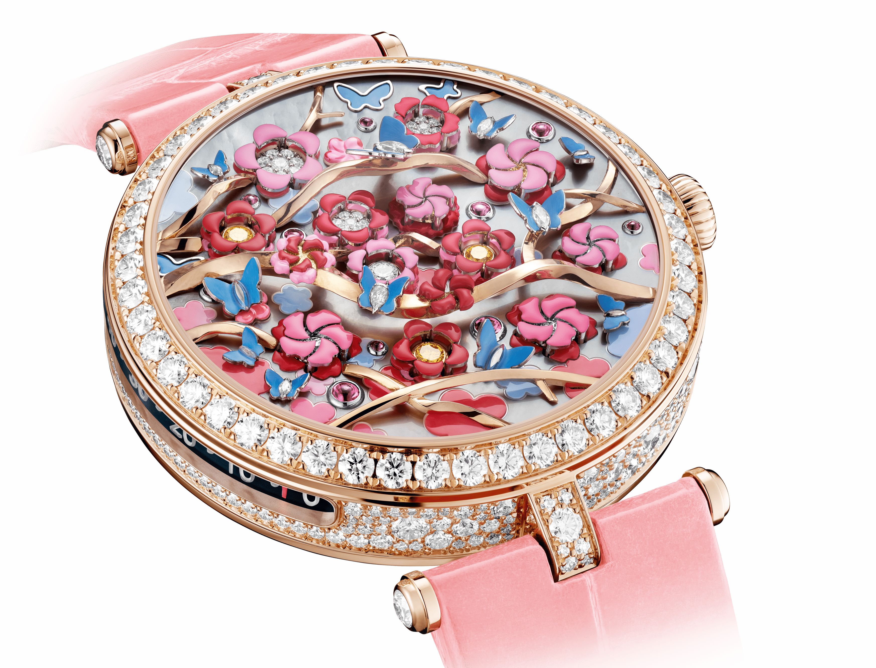 Lady Arpels Heures Florales Cerisier watch