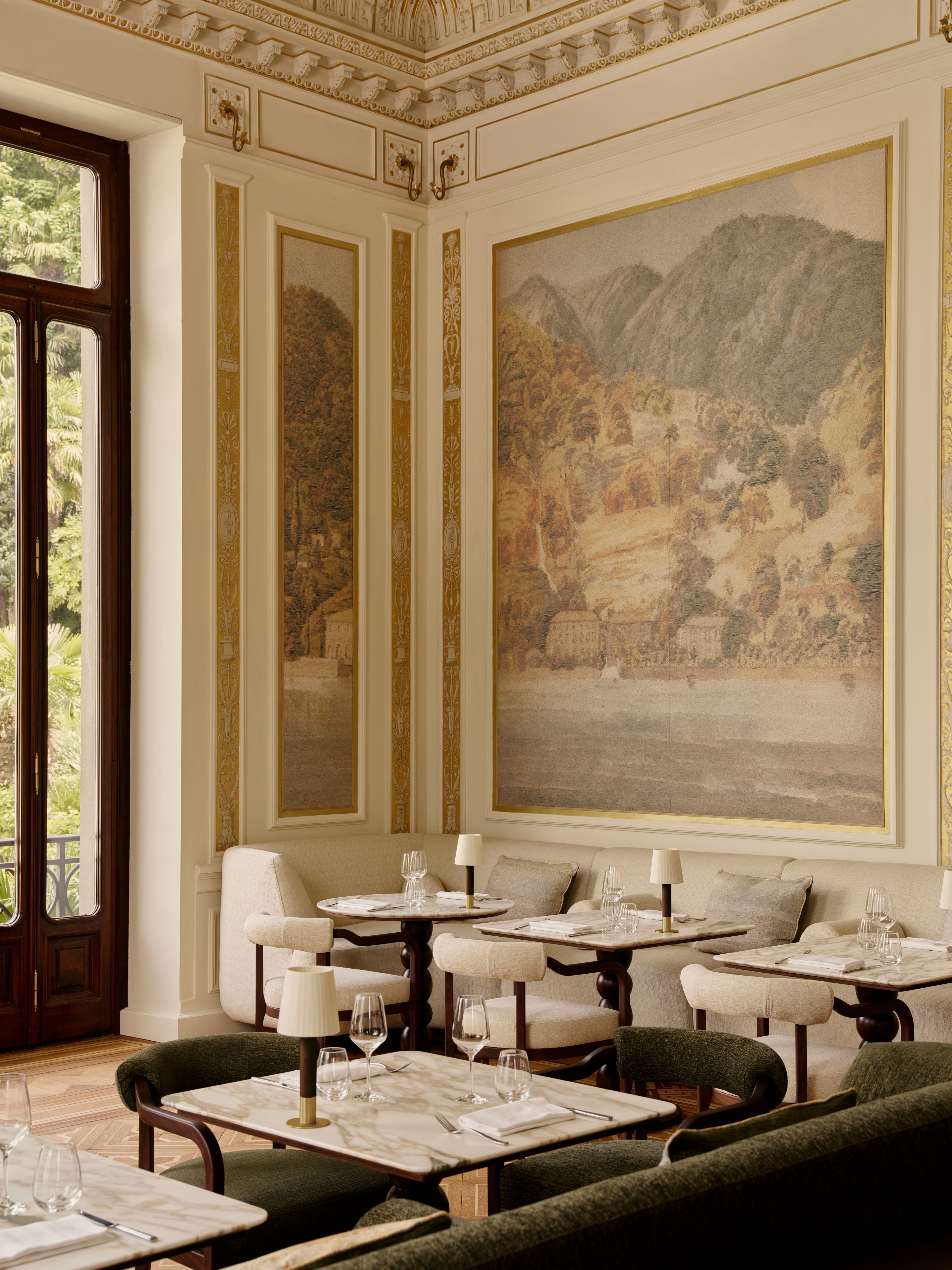 Herzog & de Meuron interiors - Villa Roccabruna Bar & Bistro, Blevio, Como, Italy