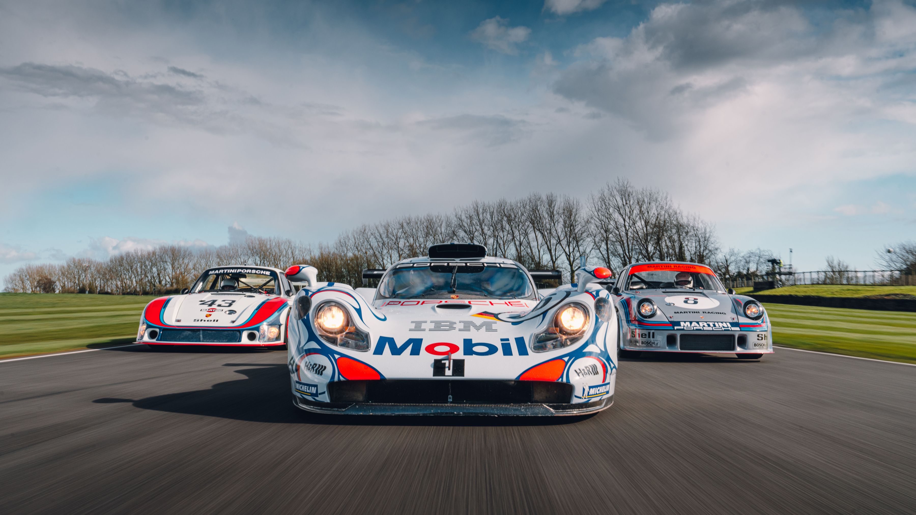 Porsche 935/78, Porsche 911 GT1 '98, Porsche 911 Carrera RSR Turbo, 80th Goodwood Members' Meeting, Goodwood, 2023, Porsche AG