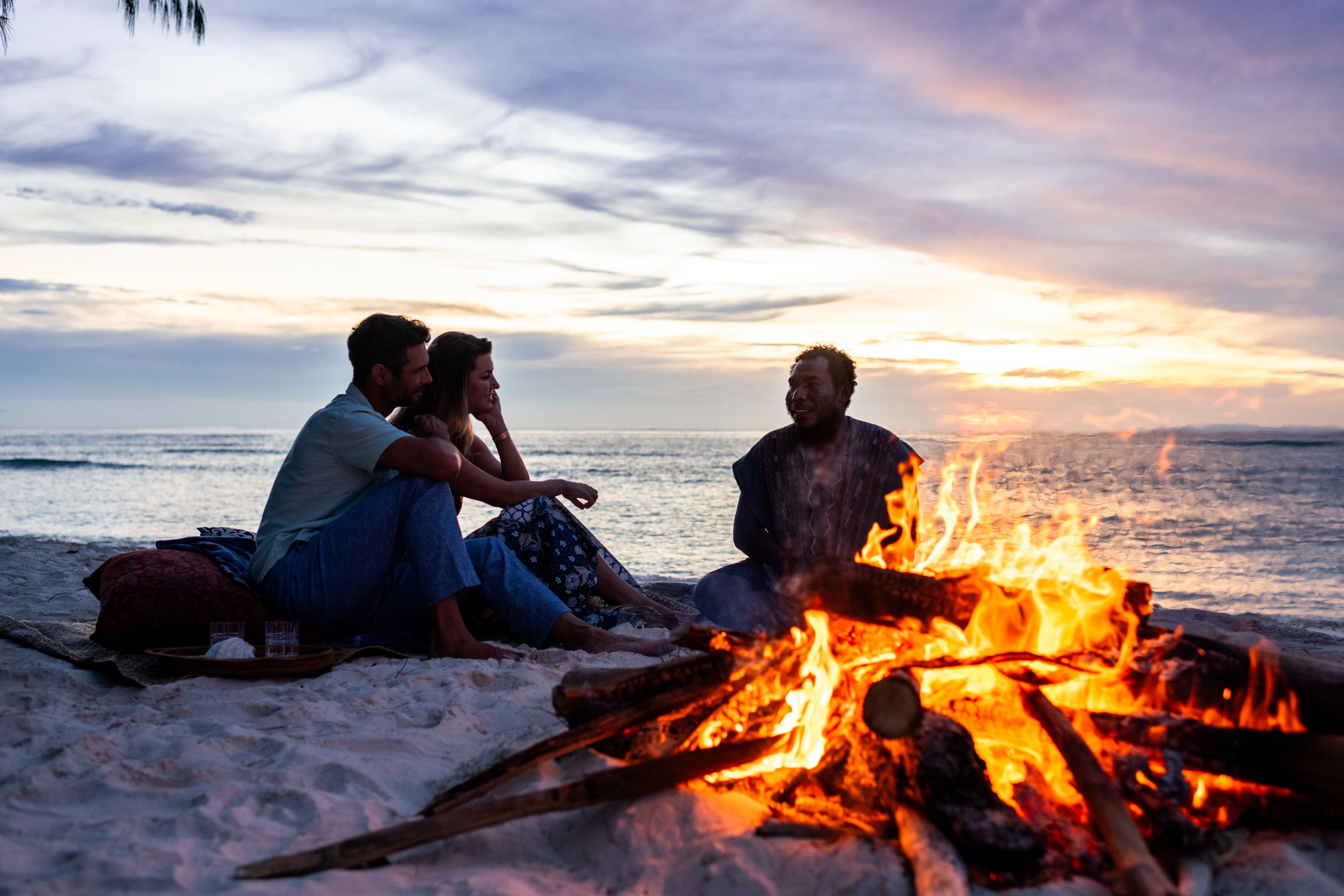 Sequoia sunset bonfire