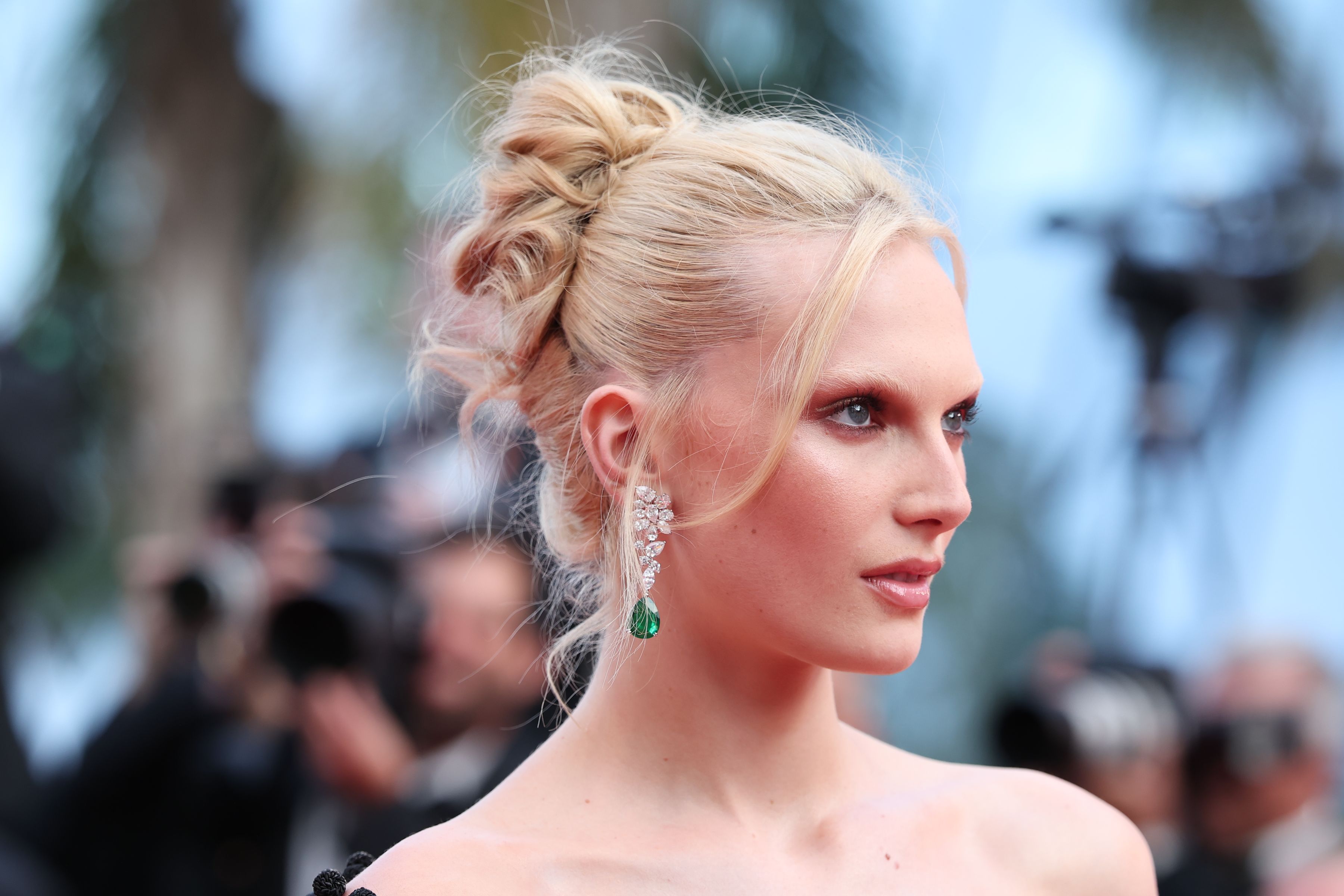 Alex Consani in Chopard at the Cannes Film Festival, May 2025.