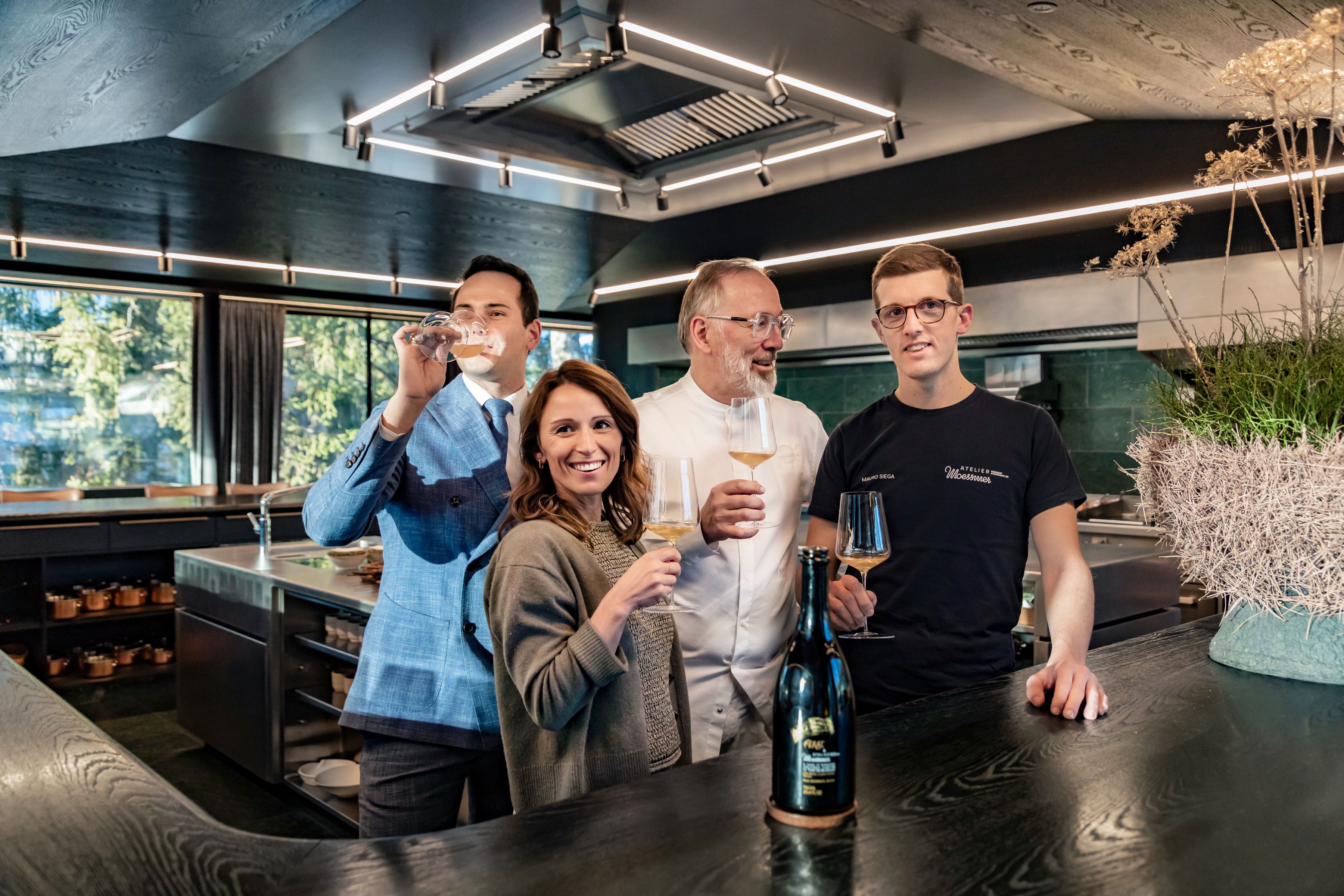 Lukas Gerges, Maddalena Zanoni, Norbert Niederkofler and Mauro Siega