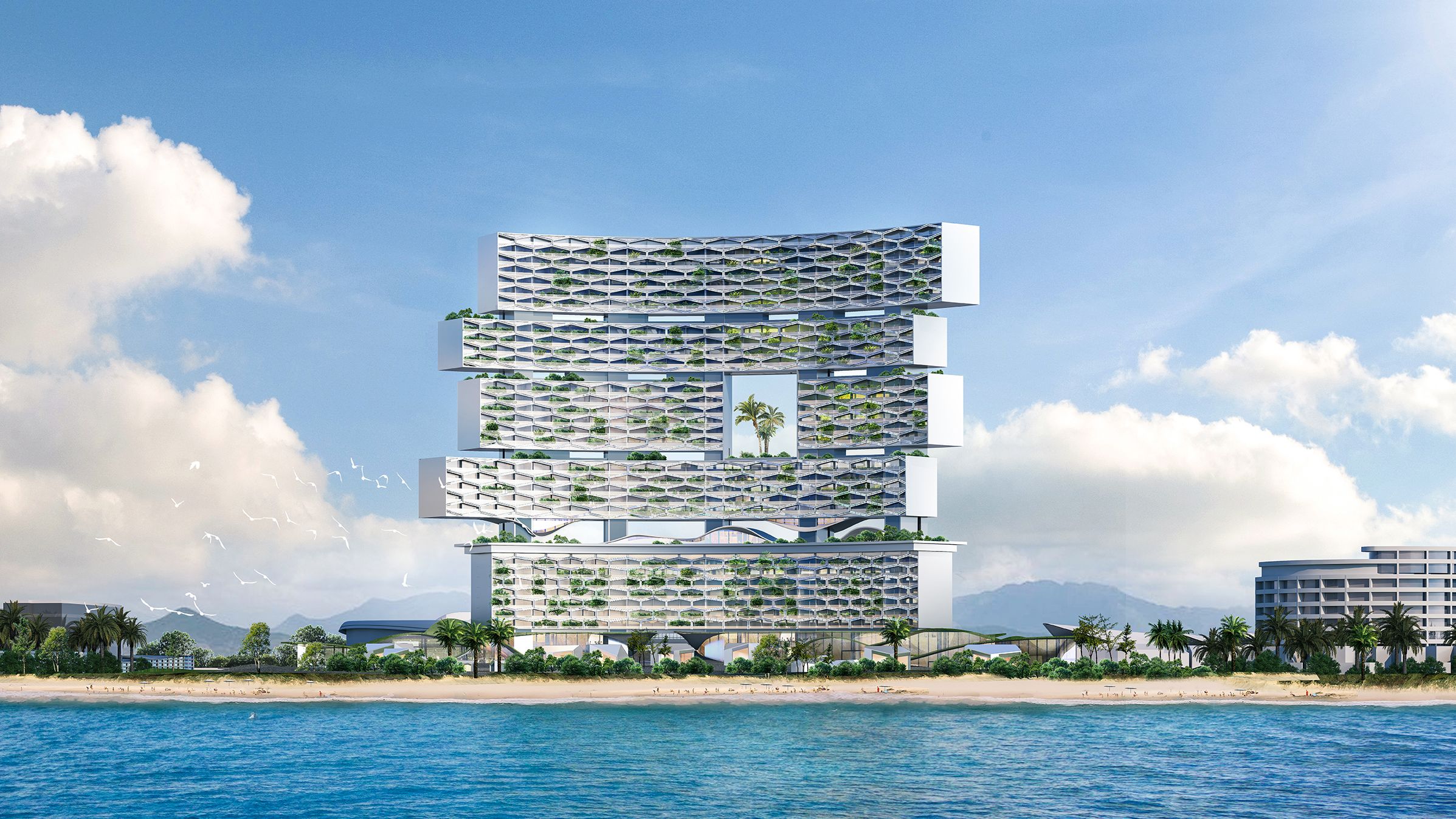 Sanya Horizons by Ole Scheeren - Vertical Oasis