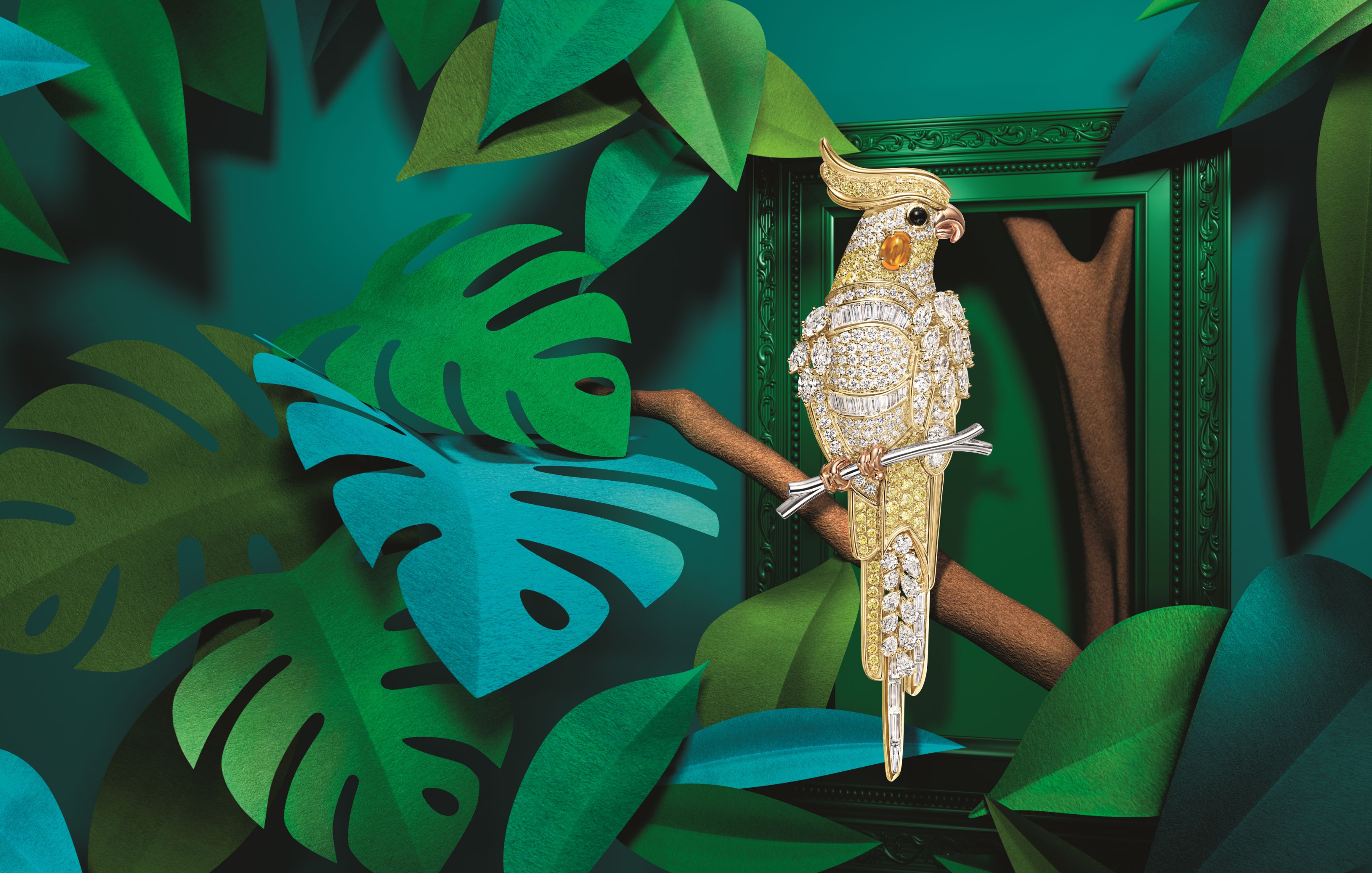 Harry Winston Cockatiel Brooch